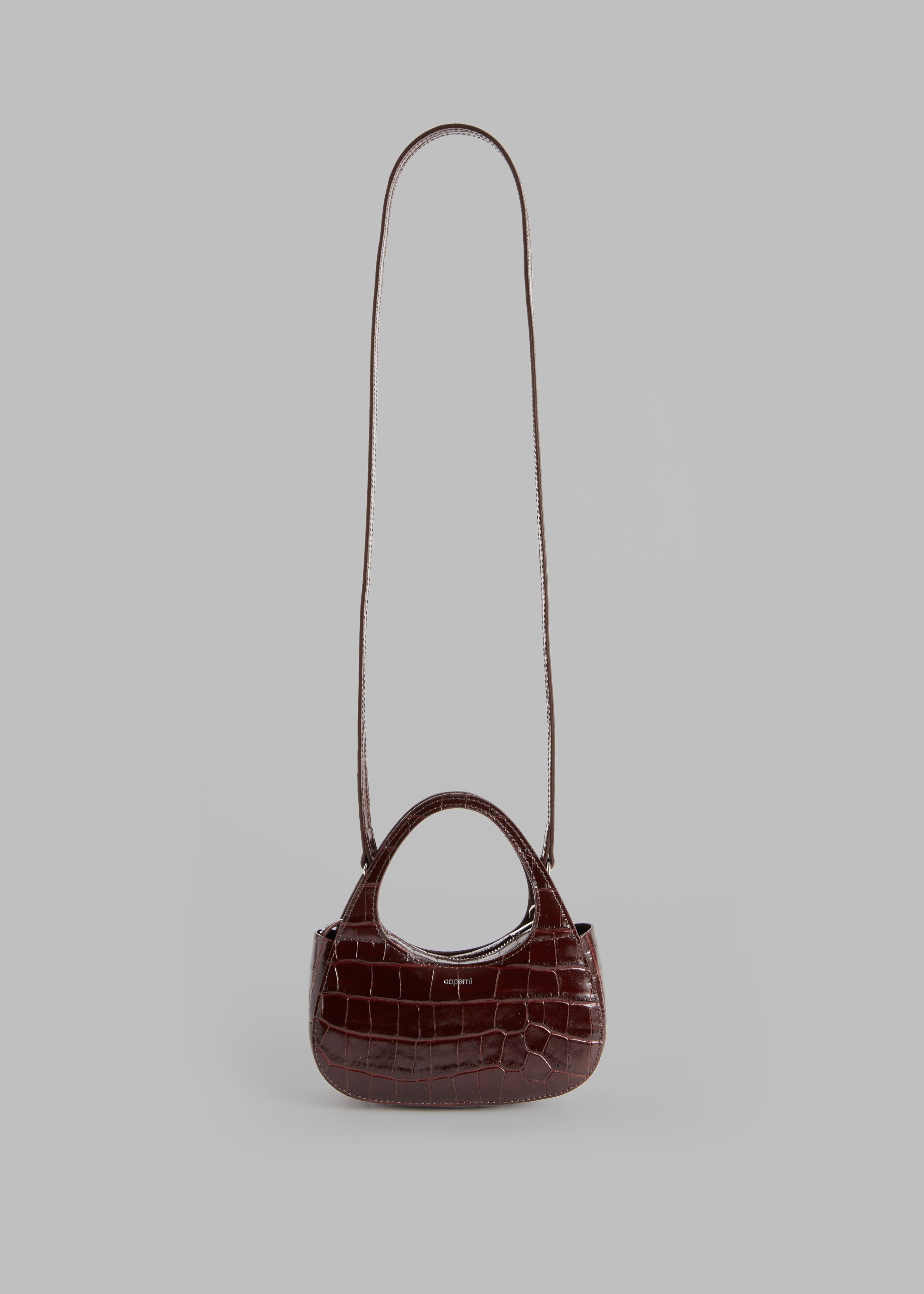 Coperni Crocodile Micro Baguette Swipe Bag - Brown sold by Frankie Shop