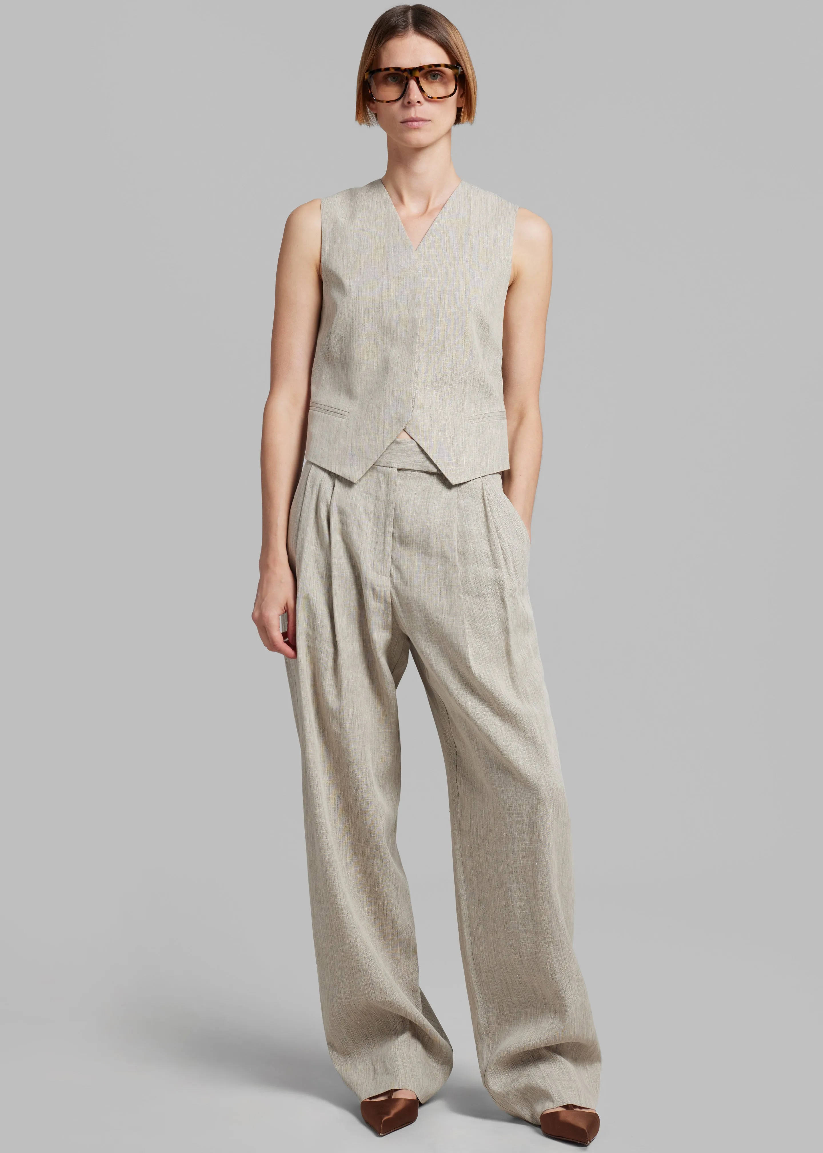 Esse Studios Bode Tailored Trousers - Asha Linen sold by Frankie Shop product image thumbnail 3
