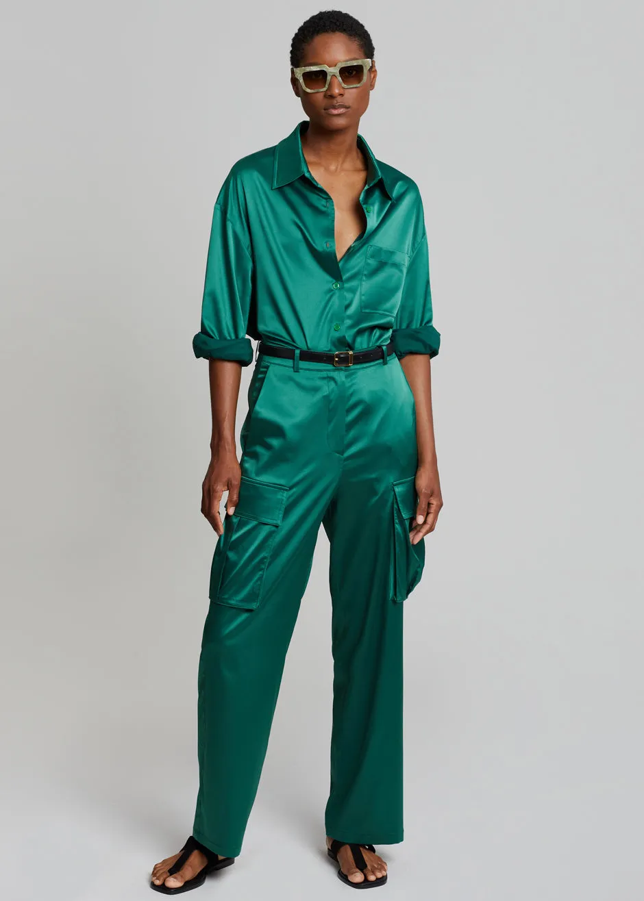 Lauren Silky Cargo Pants - Green sold by Frankie Shop product image thumbnail 4
