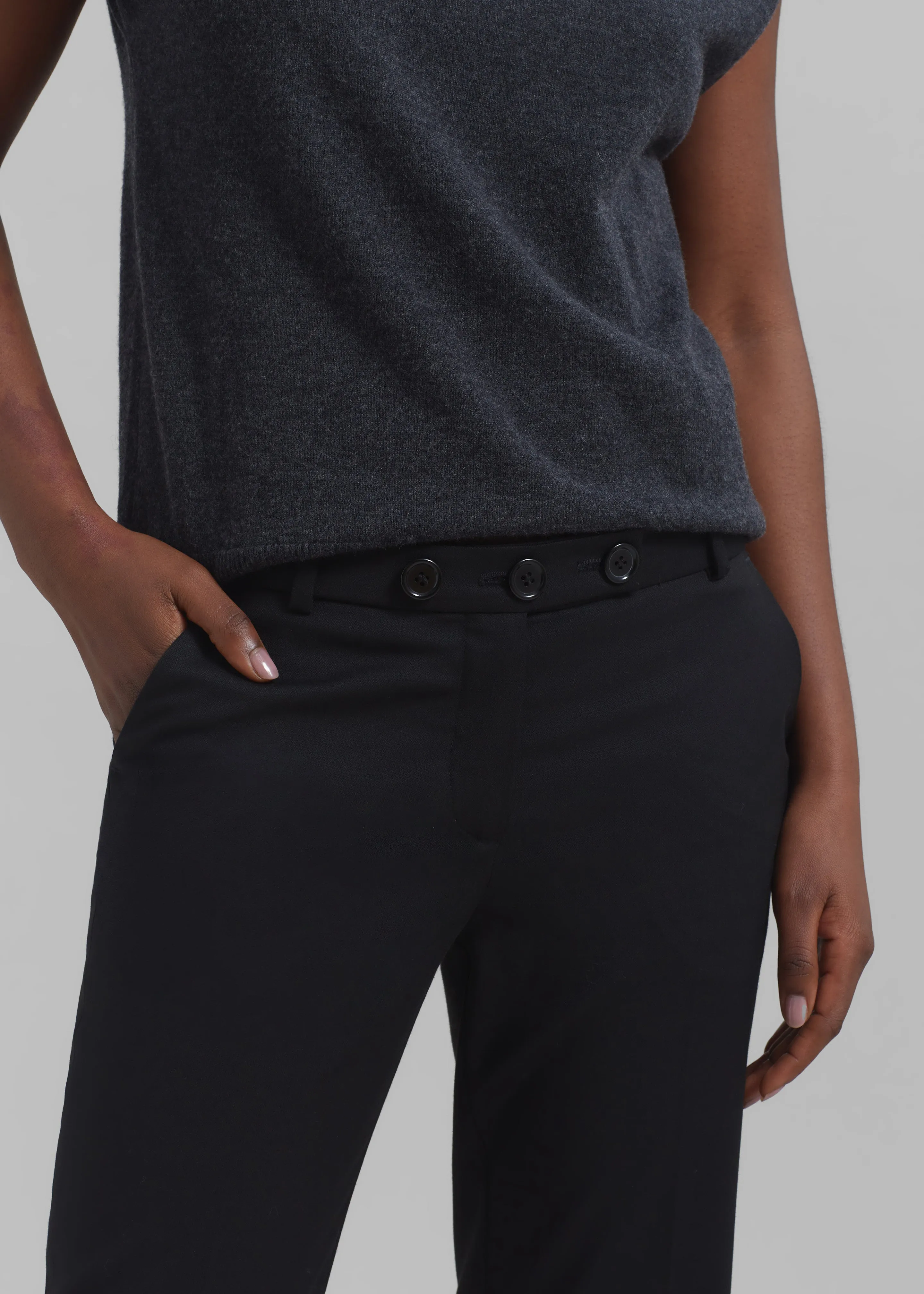 The Garment Pluto Cropped Pants - Black sold by Frankie Shop product image thumbnail 3