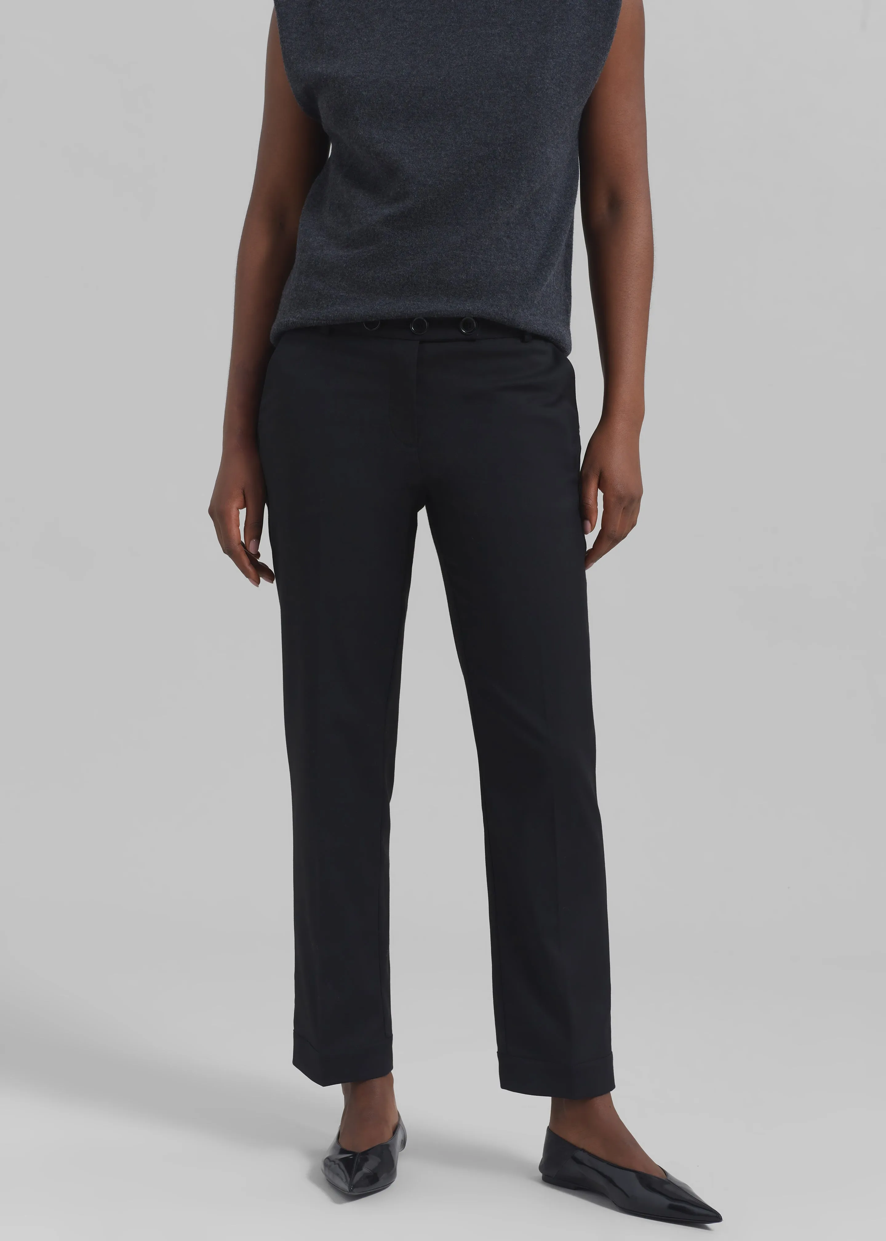 The Garment Pluto Cropped Pants - Black sold by Frankie Shop
