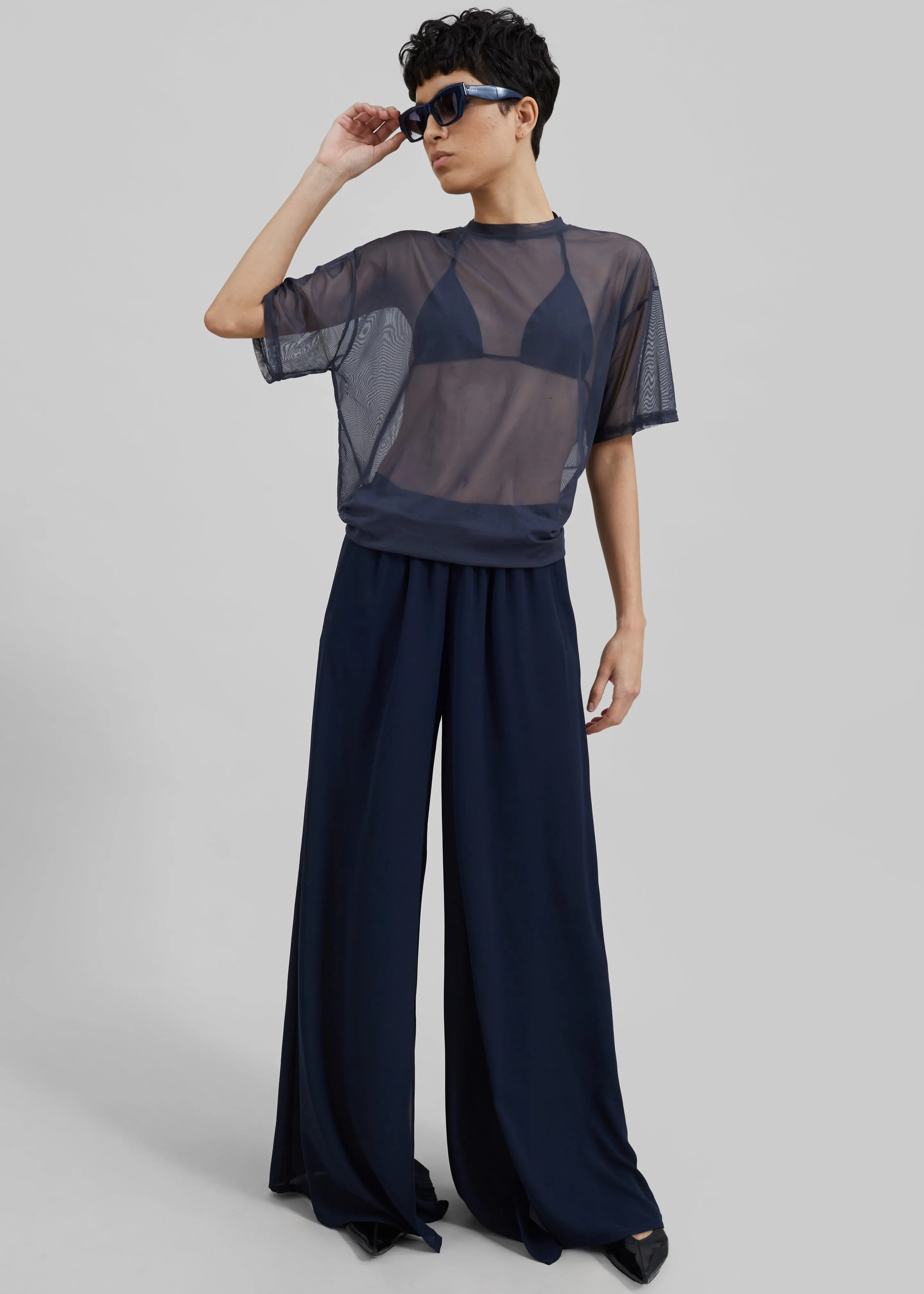 Ramy Mesh Tee - Navy sold by Frankie Shop product image thumbnail 3