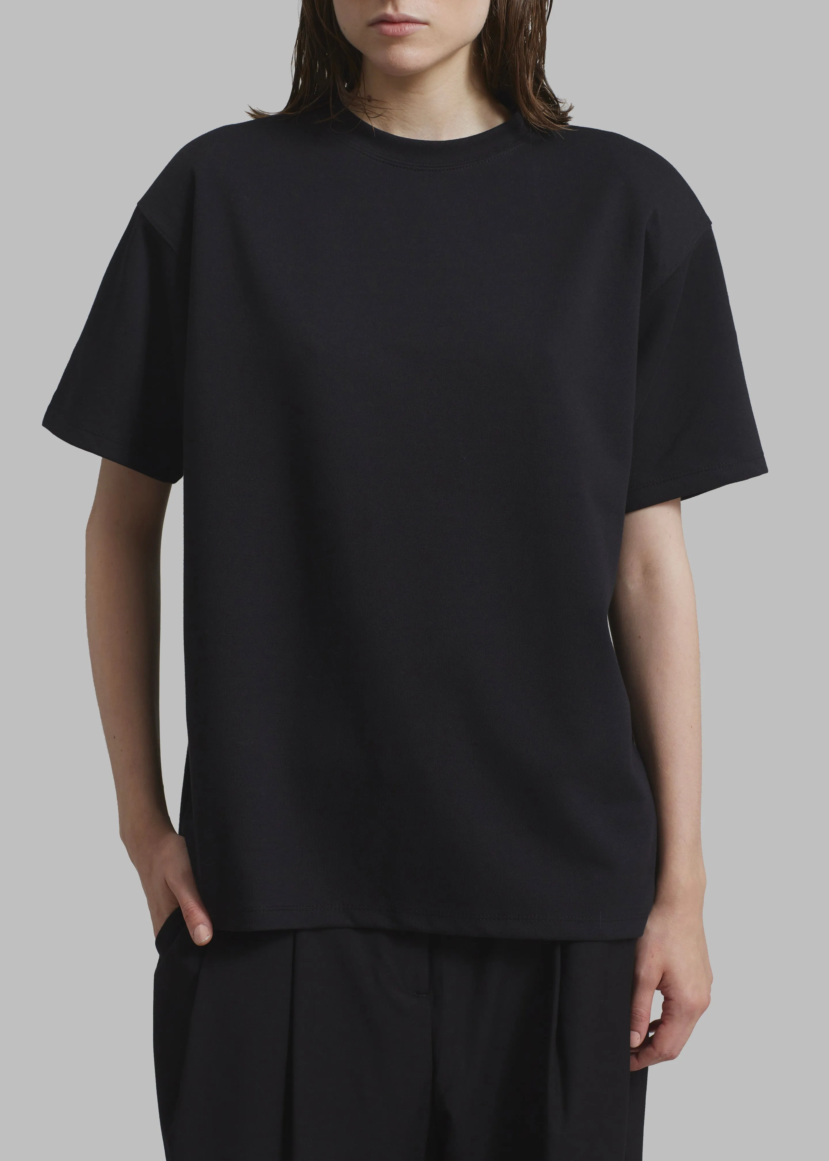 Rowen Padded Shoulder Tee - Black sold by Frankie Shop product image thumbnail 3