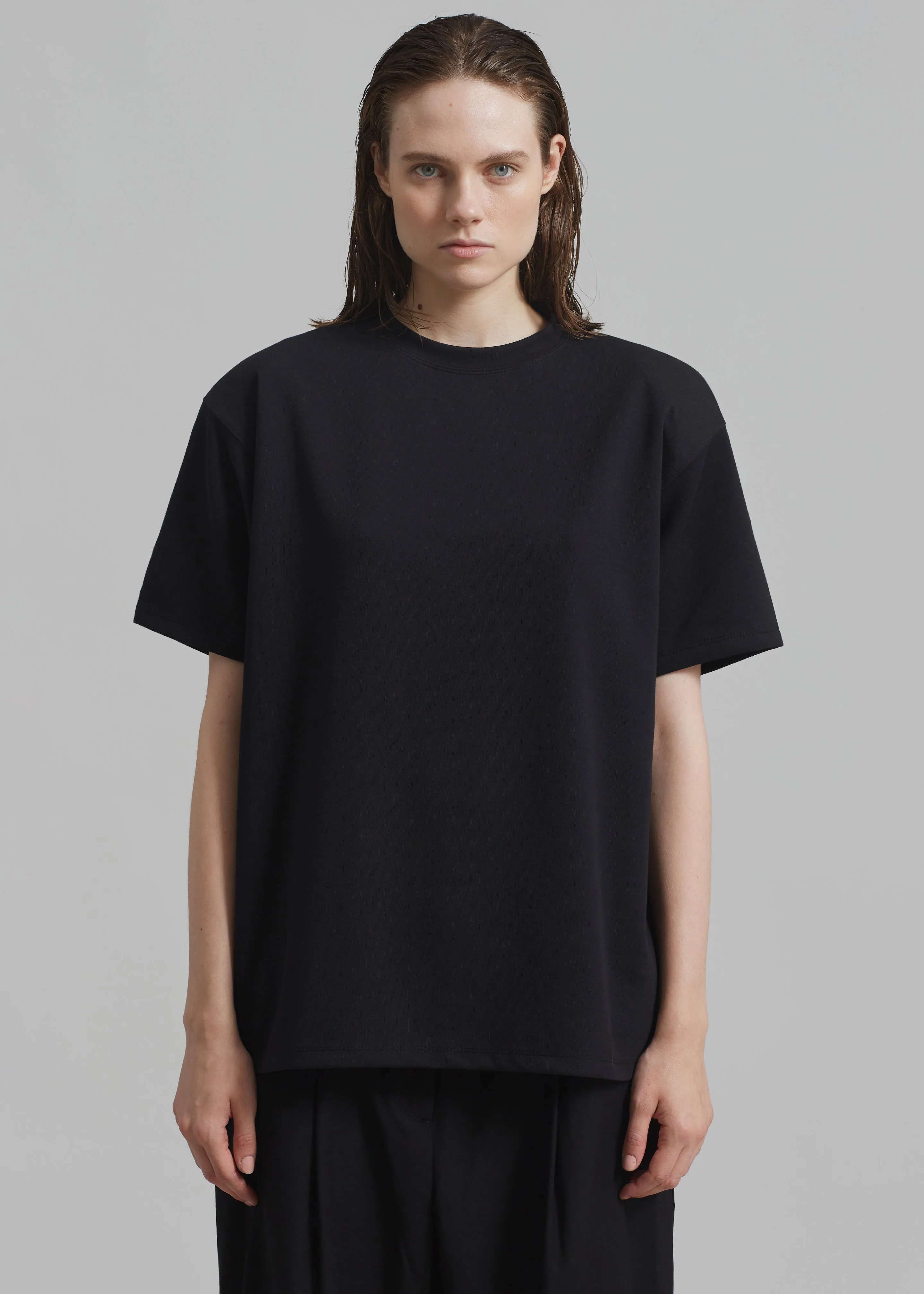 Rowen Padded Shoulder Tee - Black sold by Frankie Shop product image thumbnail 2