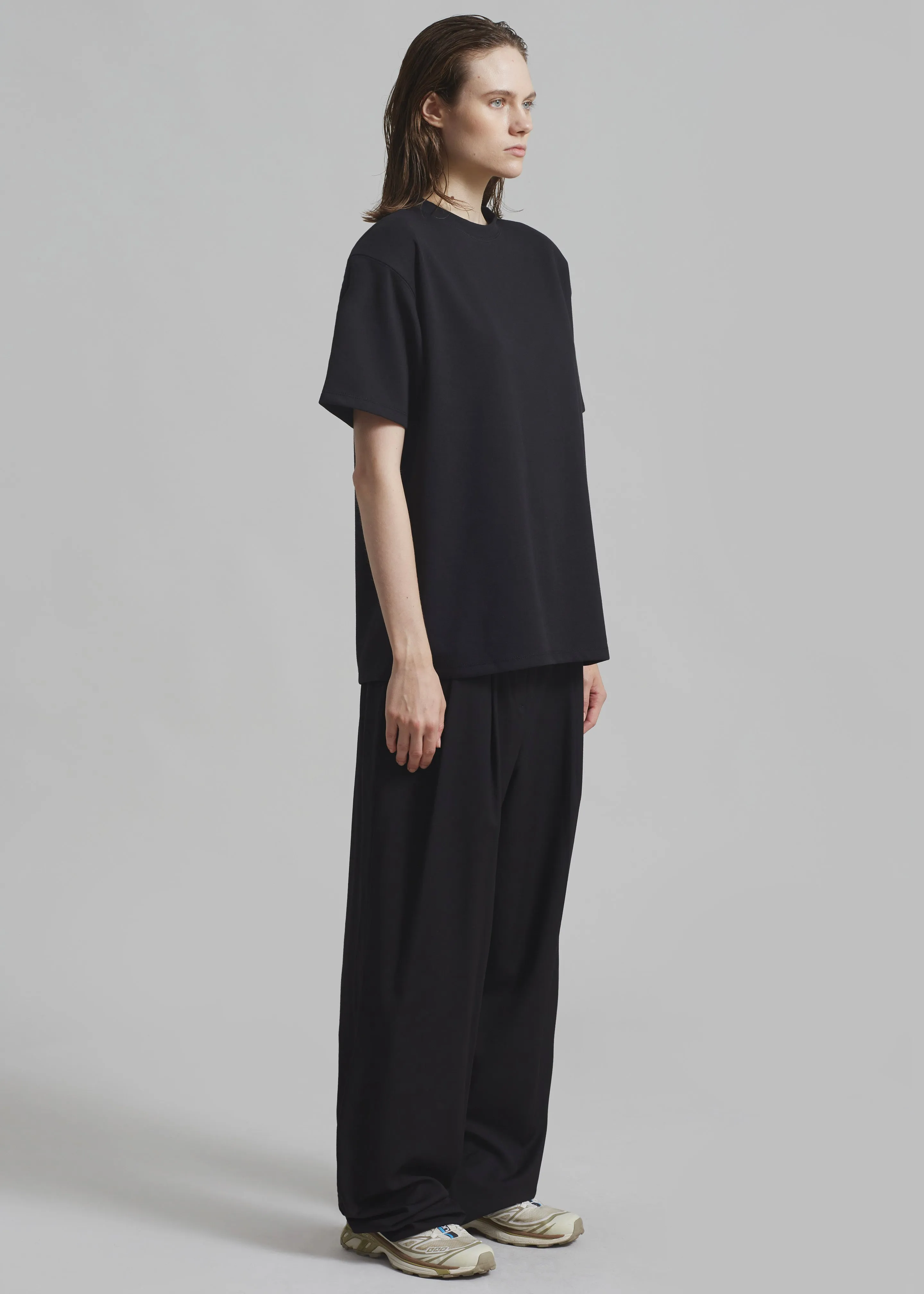 Rowen Padded Shoulder Tee - Black sold by Frankie Shop product image thumbnail 5