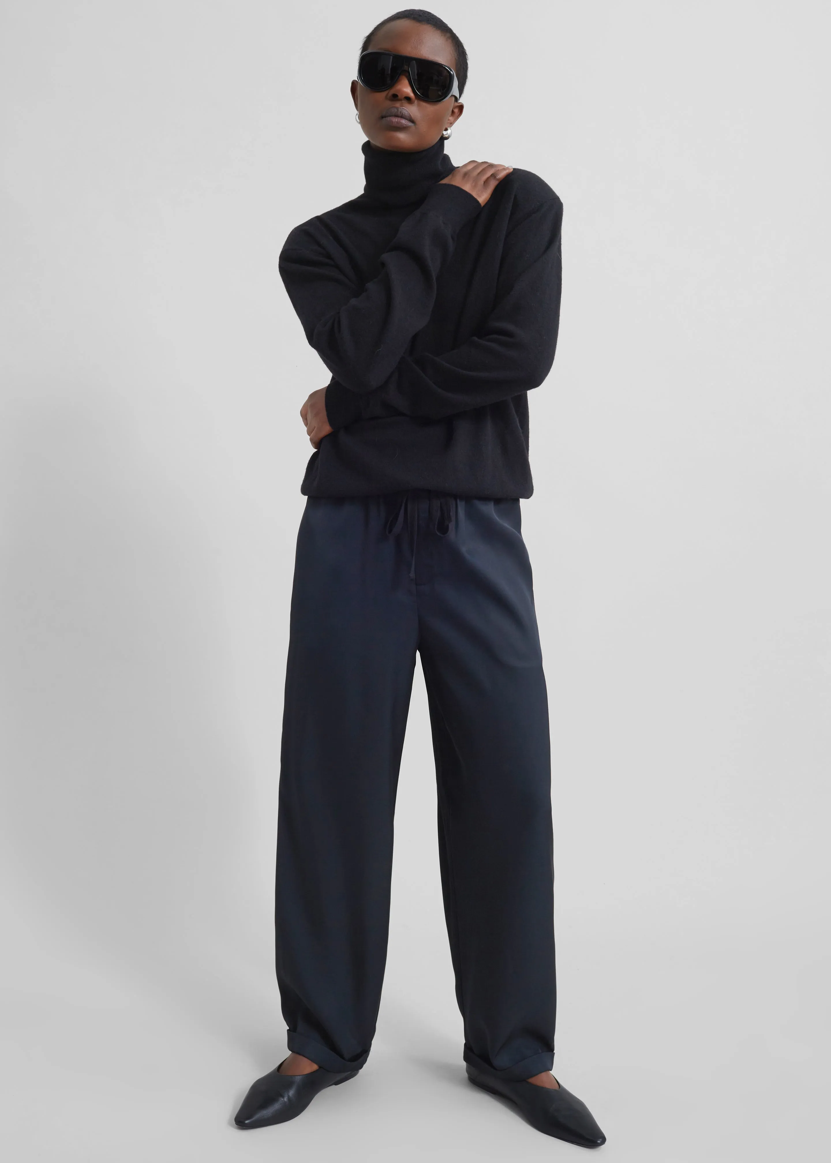 By Malene Birger Joanni Trousers - Black sold by Frankie Shop