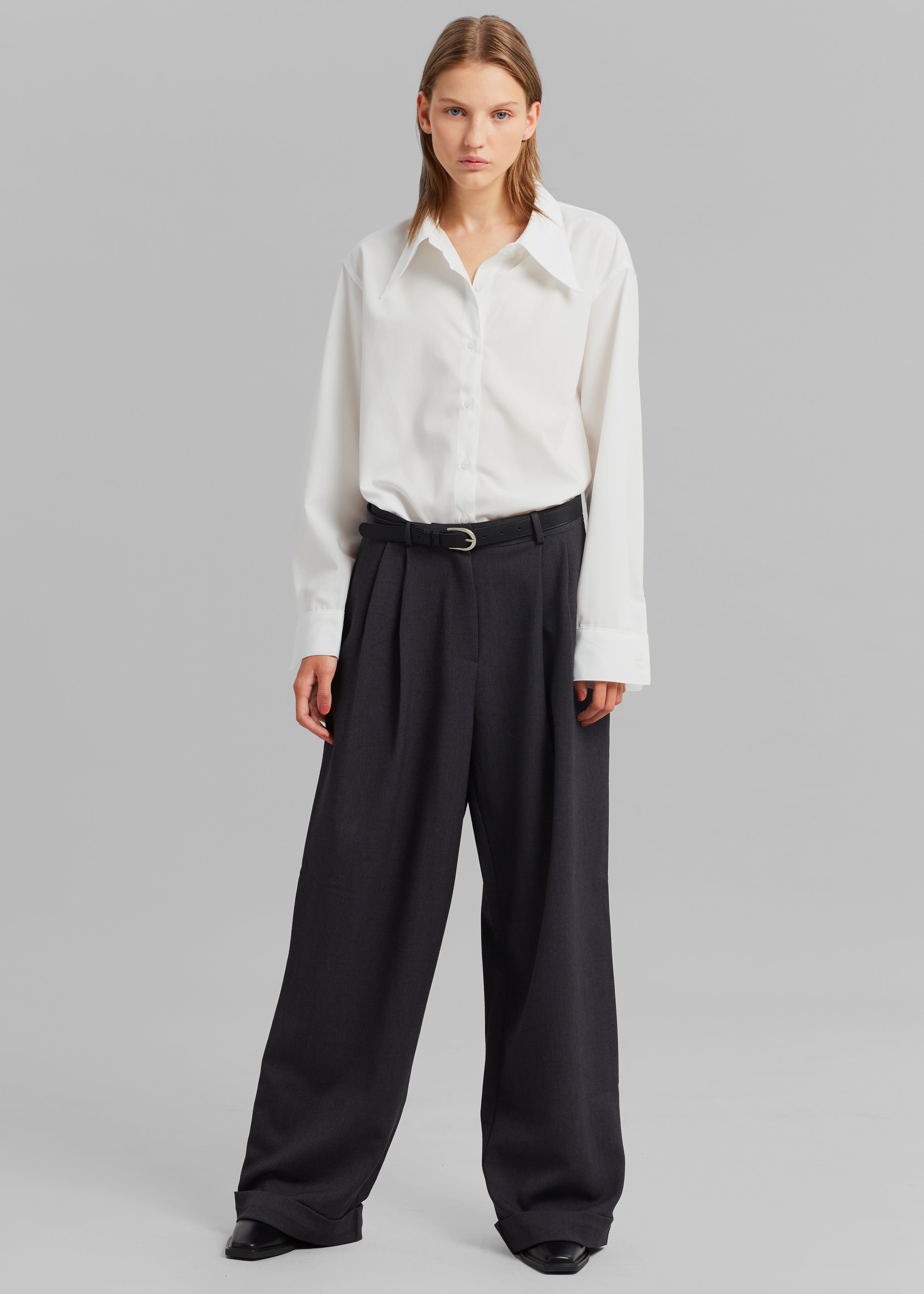 Autumn Pintuck Pants - Dark Grey sold by Frankie Shop product image thumbnail 5