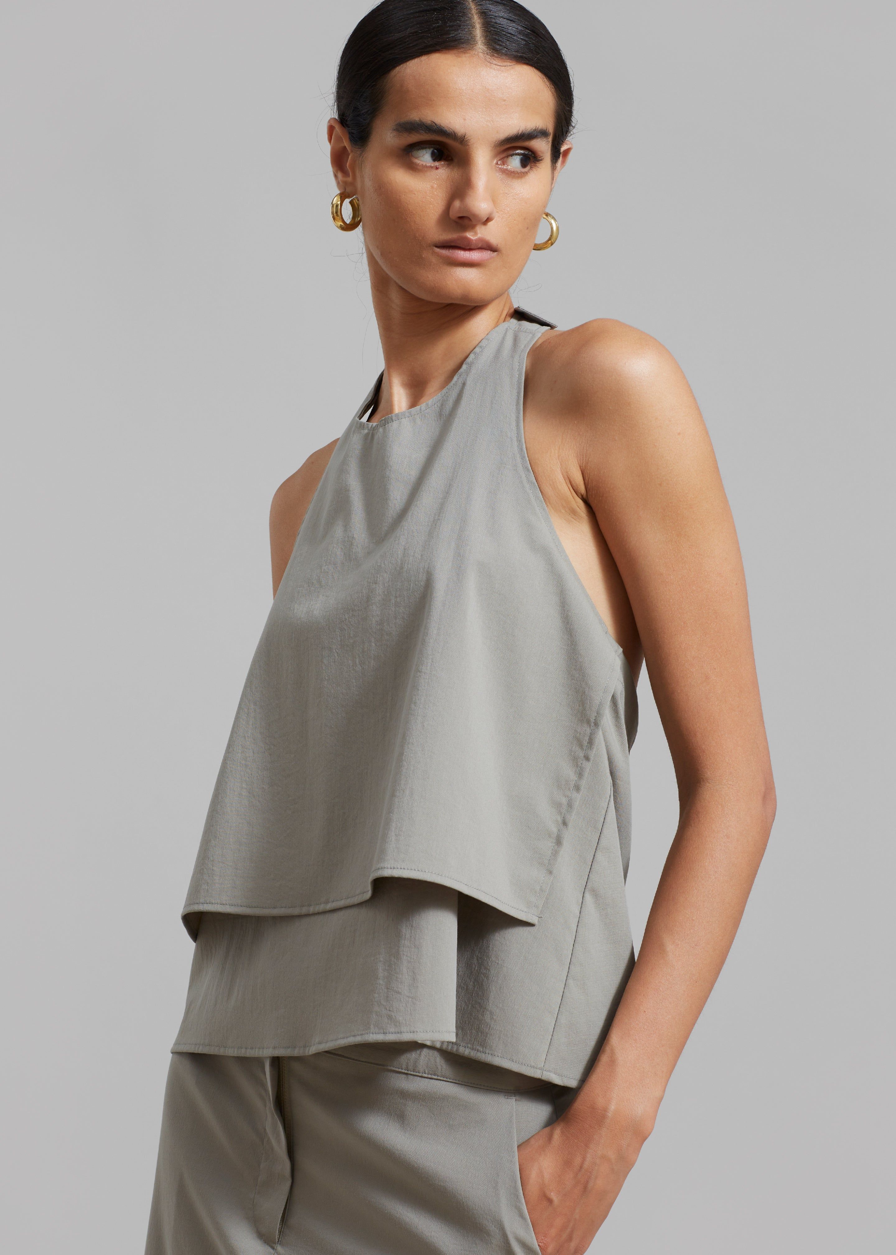 Irene Halter Neck Blouse - Slate Green sold by Frankie Shop product image thumbnail 2