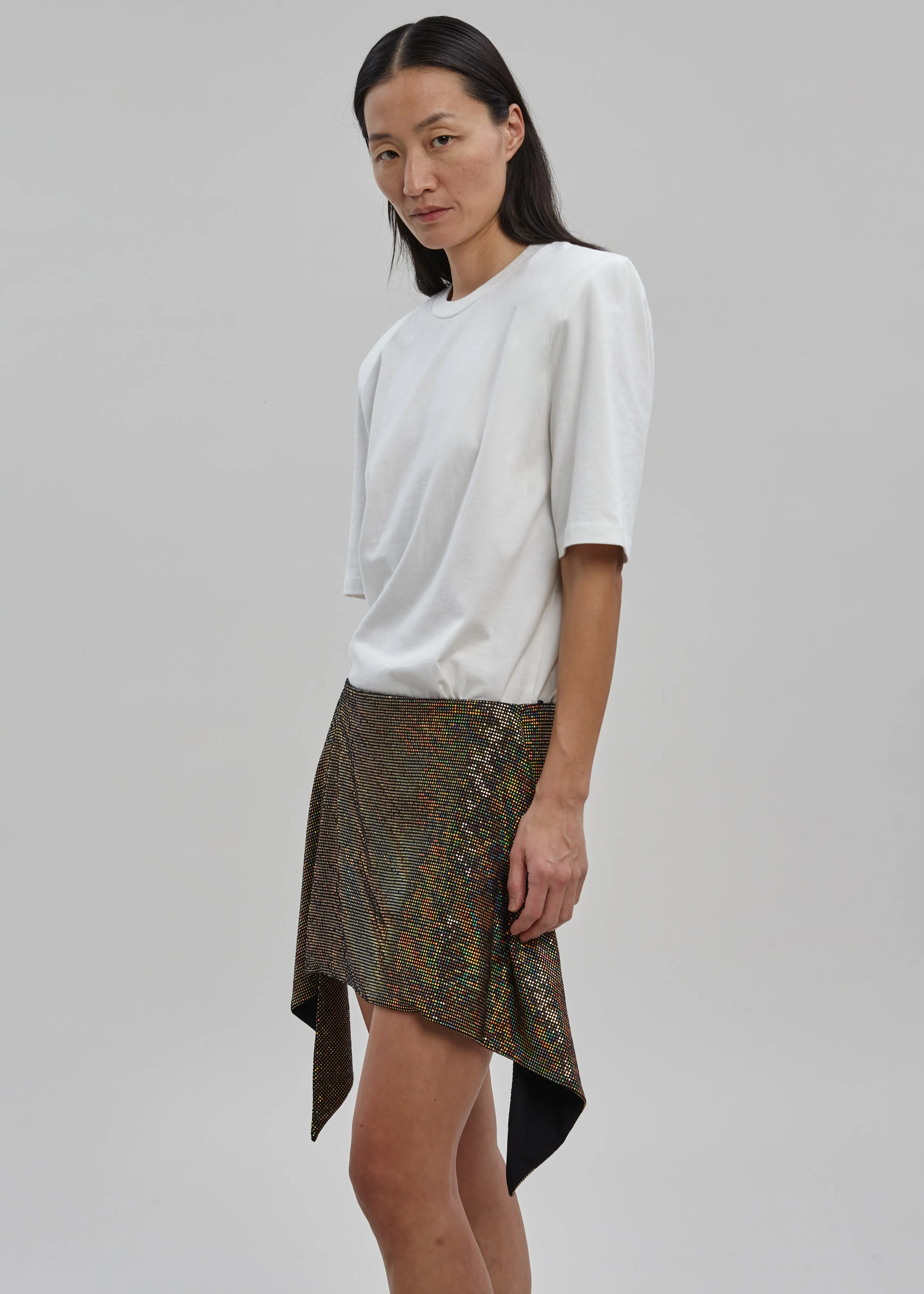 Puppets and Puppets Asymmetrical Mini Skirt - Black sold by Frankie Shop product image thumbnail 5