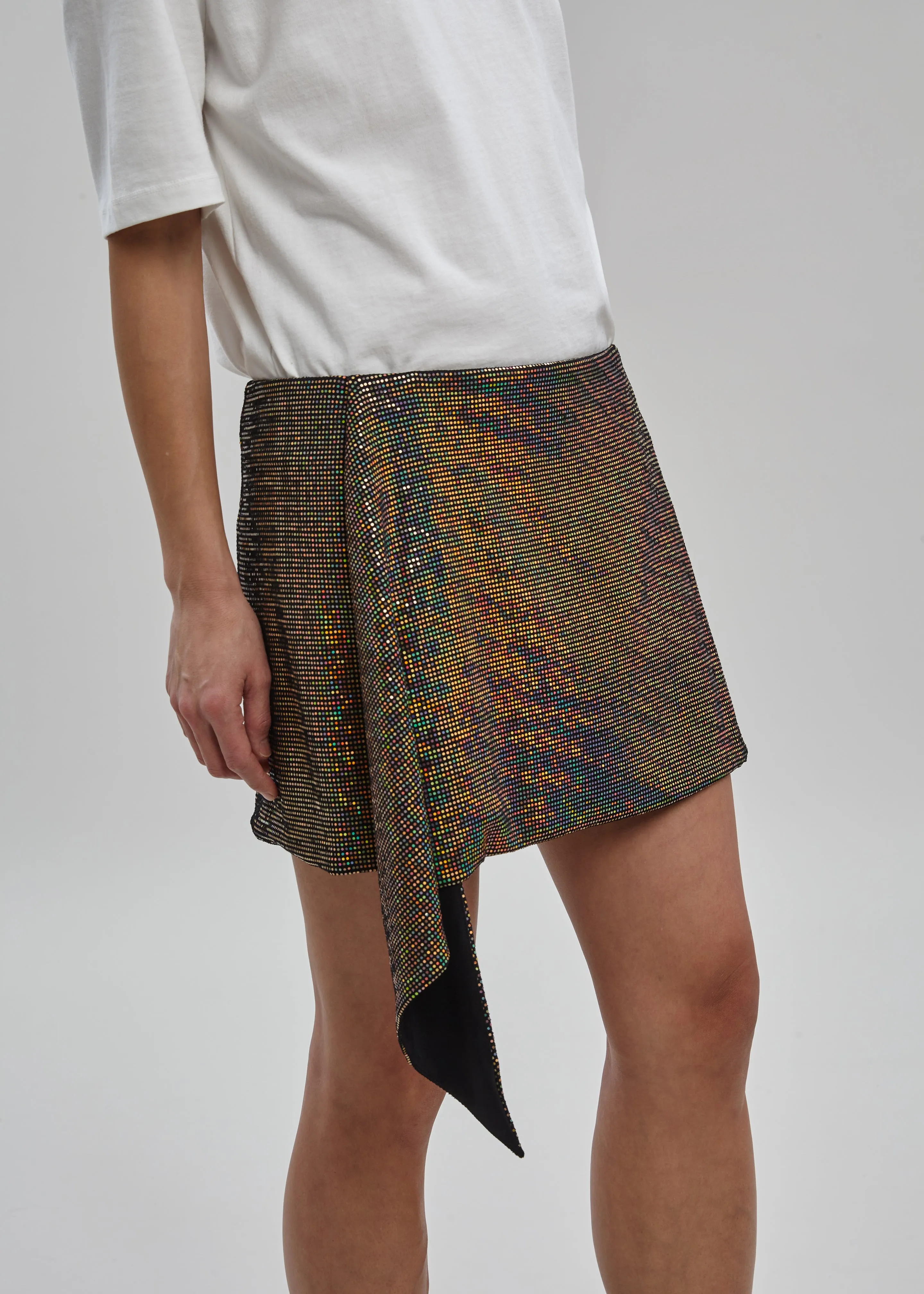 Puppets and Puppets Asymmetrical Mini Skirt - Black sold by Frankie Shop product image thumbnail 4