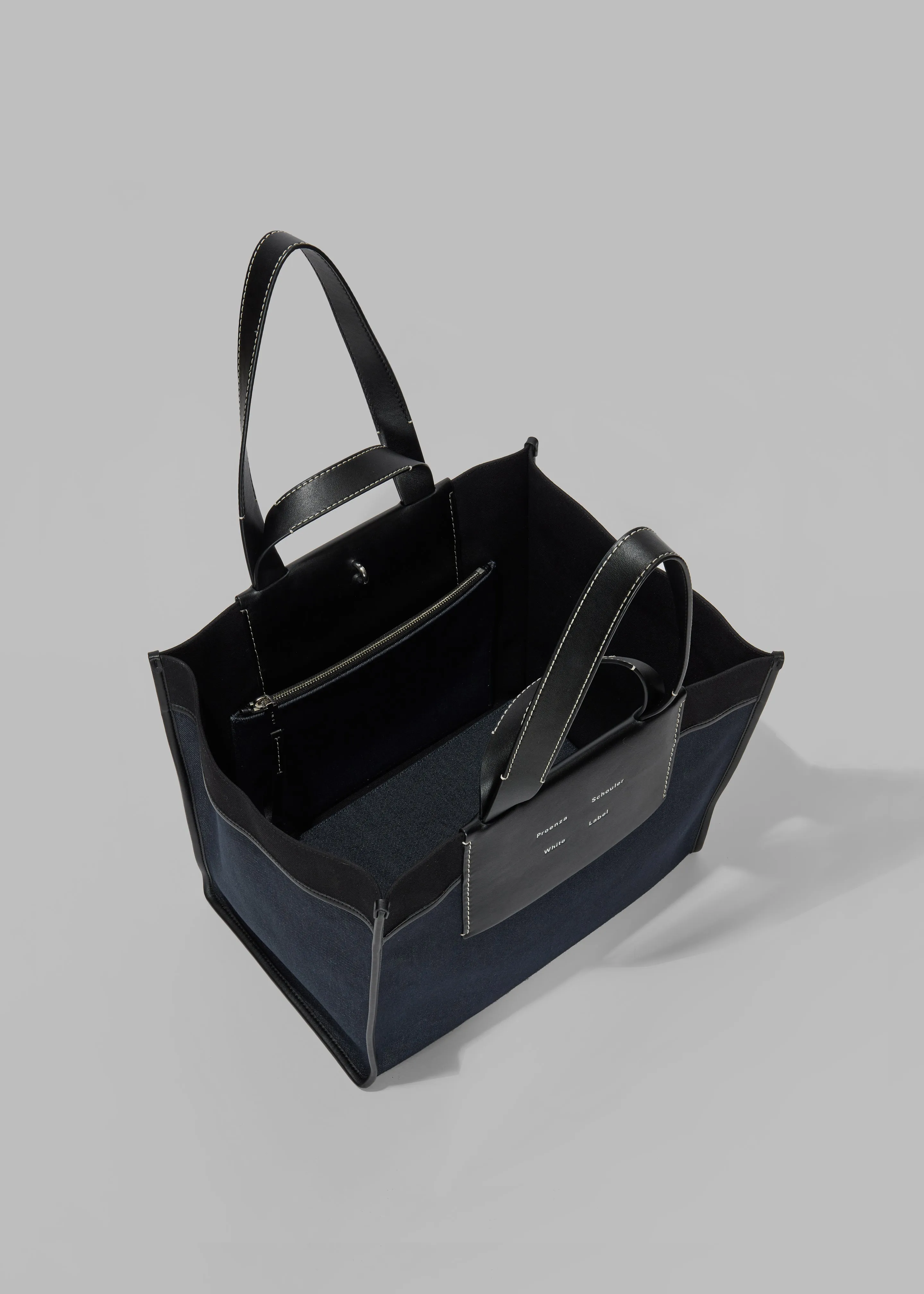 Proenza Schouler White Label XL Denim Morris Tote - Indigo sold by Frankie Shop product image thumbnail 4