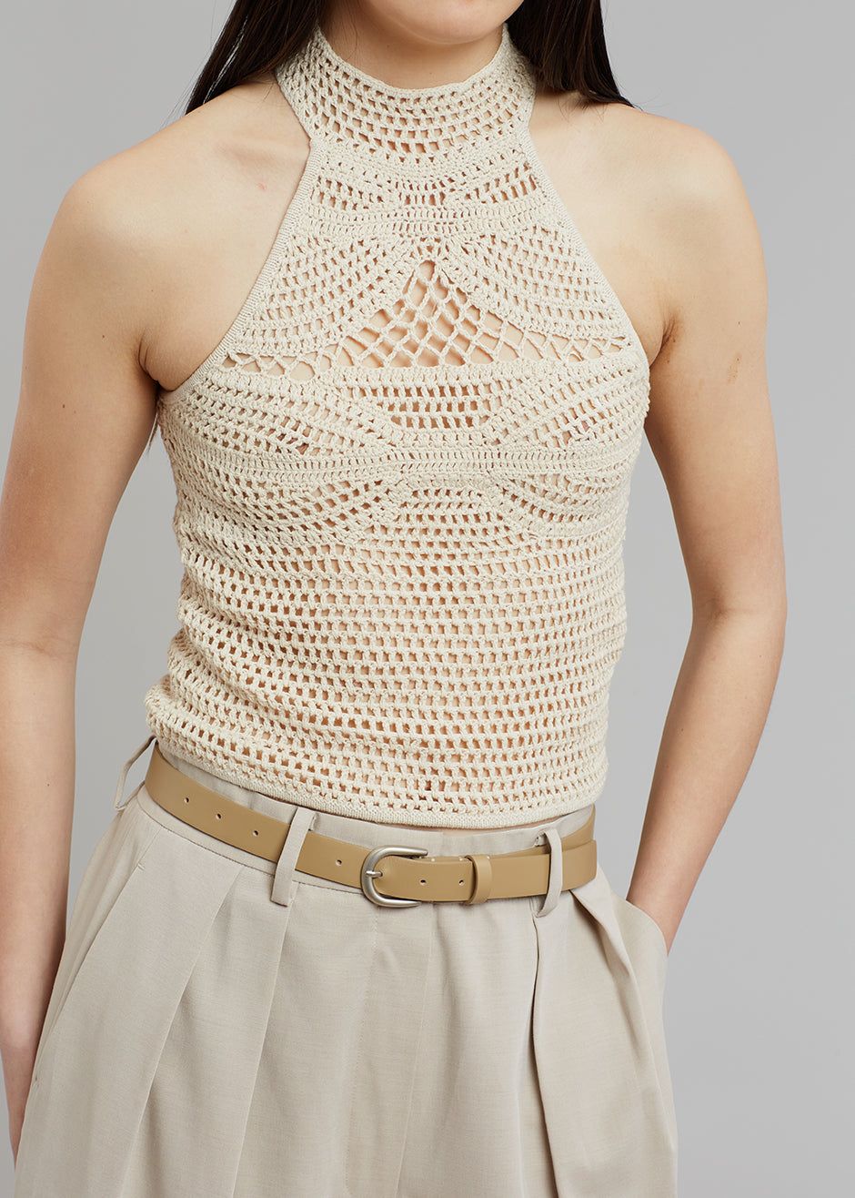 The Garment Egypt Crochet Tank Top - Toast sold by Frankie Shop product image thumbnail 3