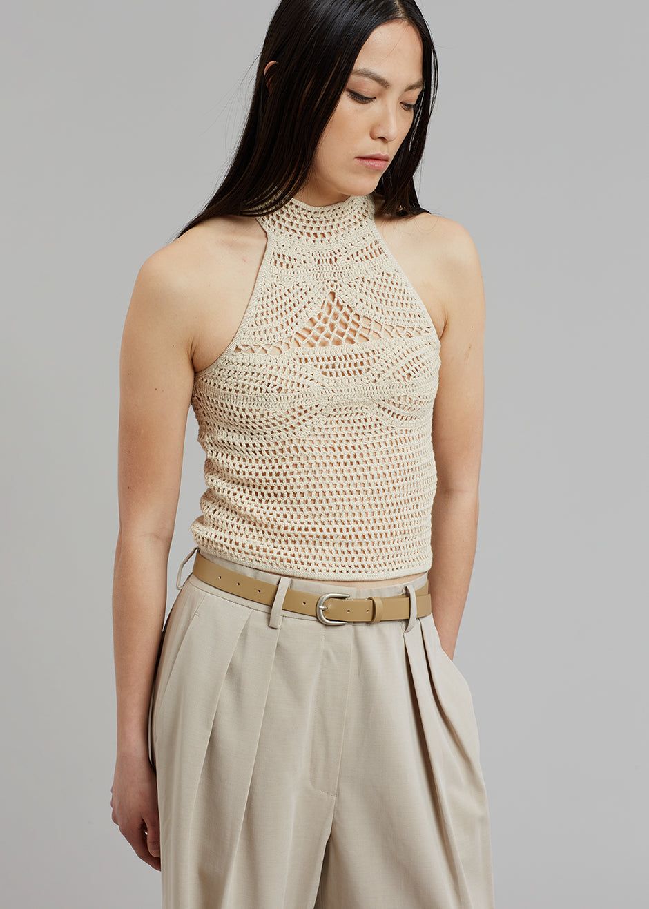 The Garment Egypt Crochet Tank Top - Toast sold by Frankie Shop product image thumbnail 2