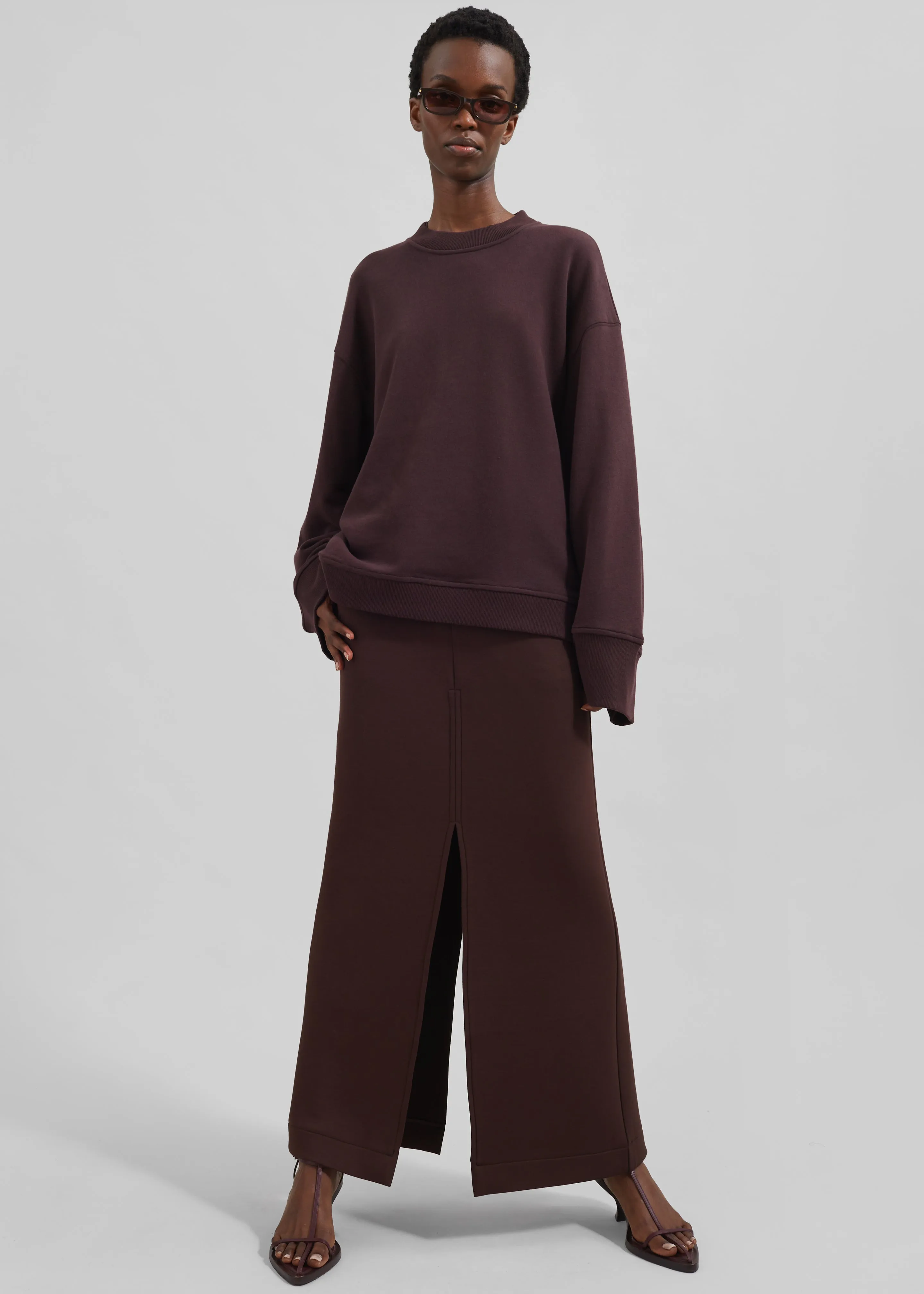 Remain Soft Pencil Skirt - Chocolate Plum sold by Frankie Shop product image thumbnail 3