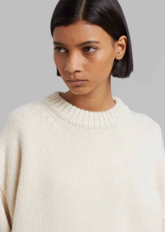 Natte Sweater - Cream sold by Frankie Shop