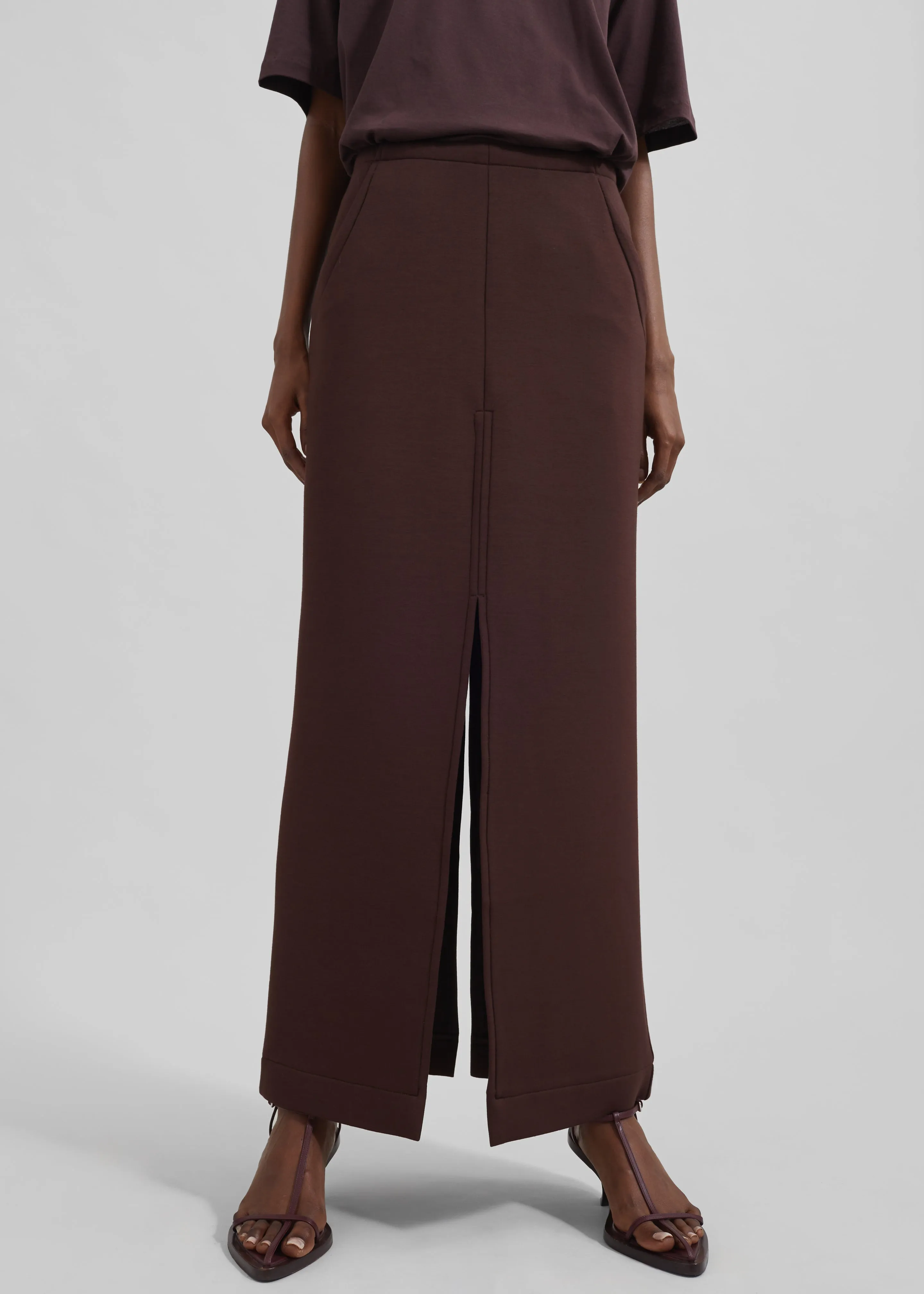 Remain Soft Pencil Skirt - Chocolate Plum sold by Frankie Shop product image thumbnail 2