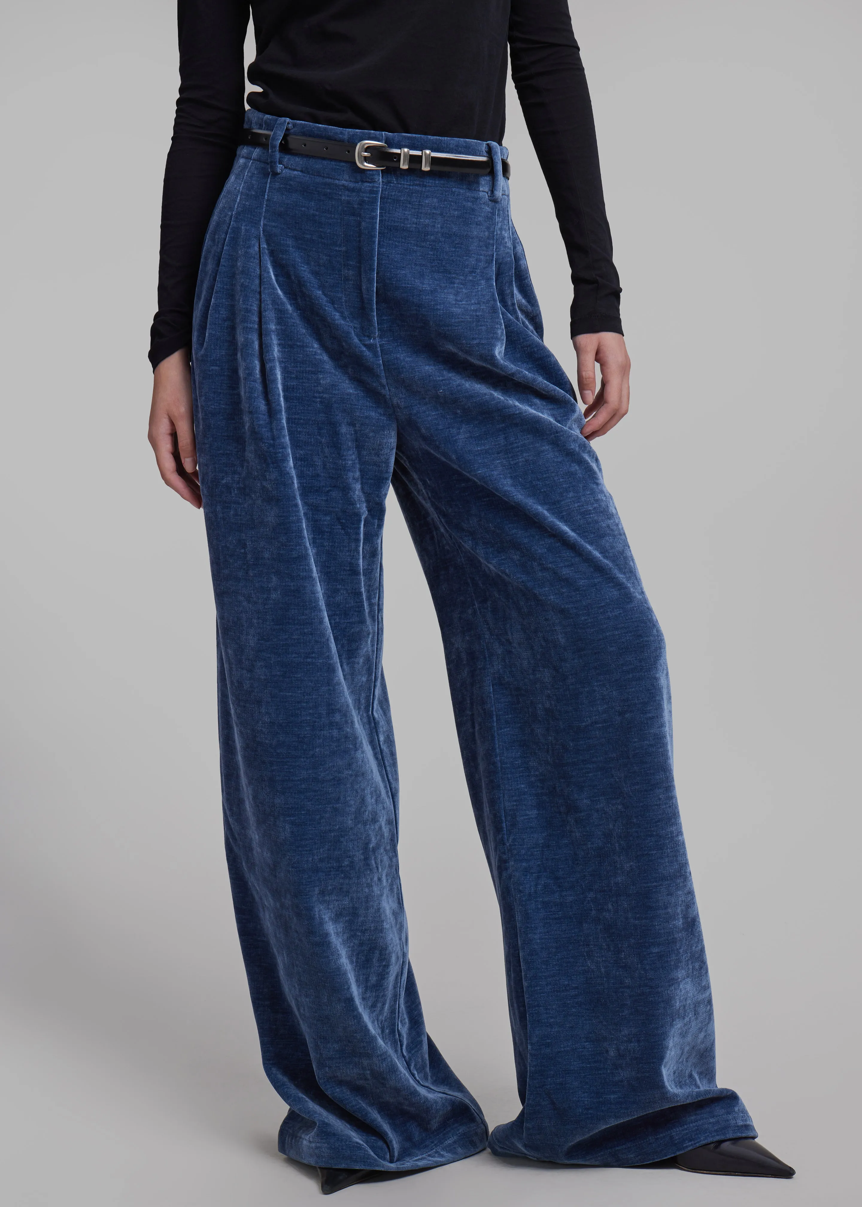 Proenza Schouler White Label Aria Pants - Steel Blue sold by Frankie Shop product image thumbnail 2
