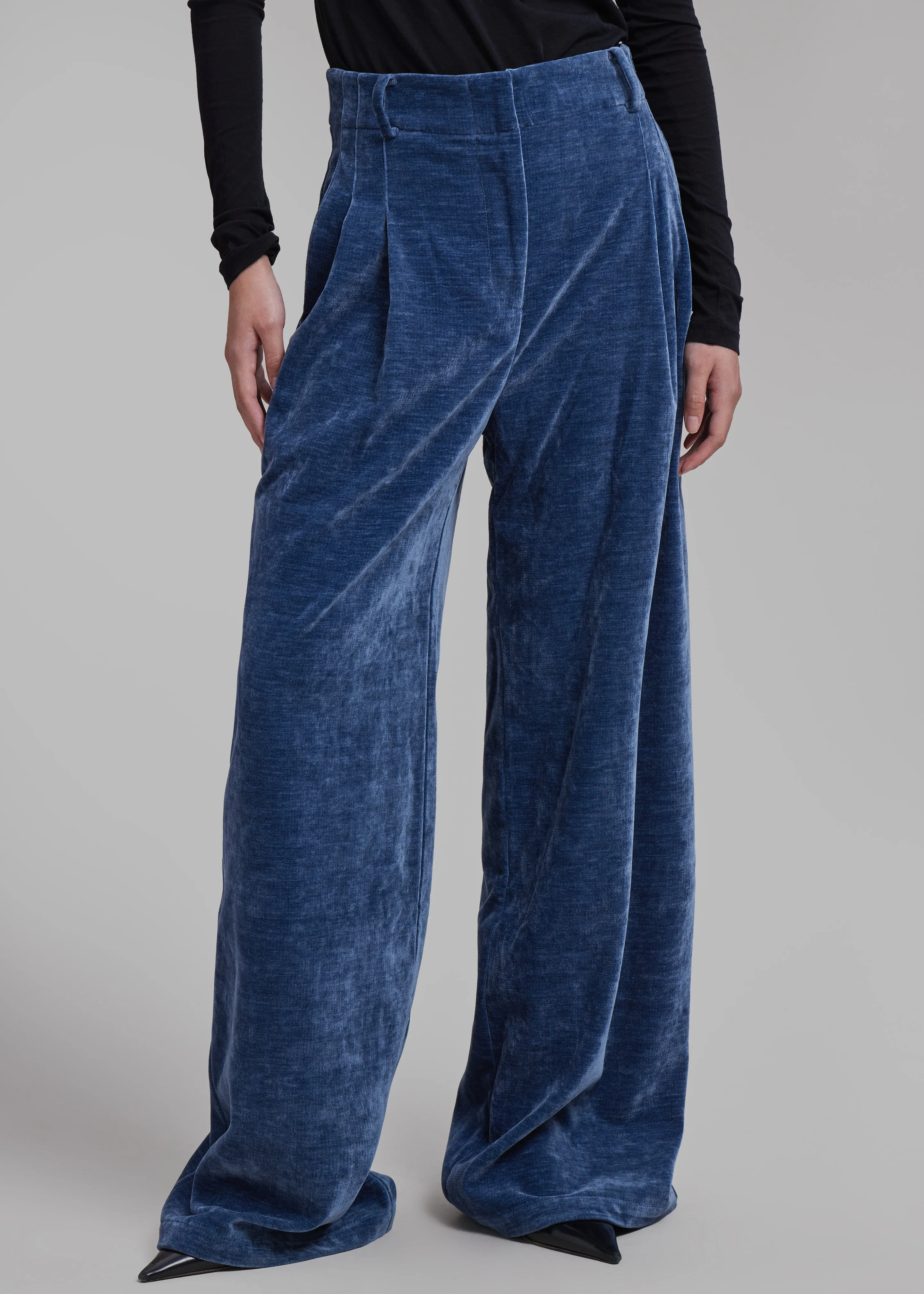 Proenza Schouler White Label Aria Pants - Steel Blue sold by Frankie Shop product image thumbnail 5