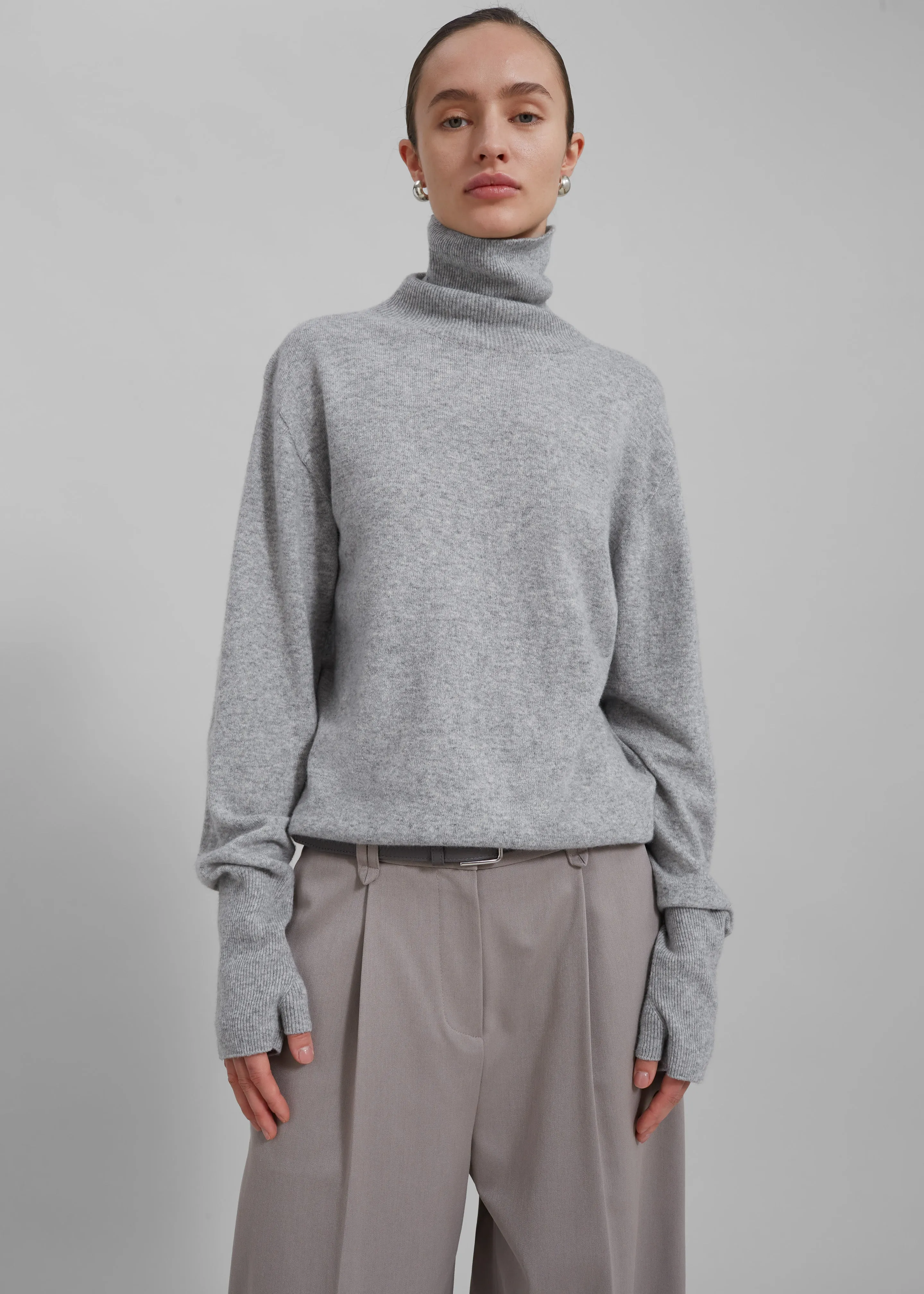 Delia Wool Turtleneck - Grey sold by Frankie Shop product image thumbnail 2