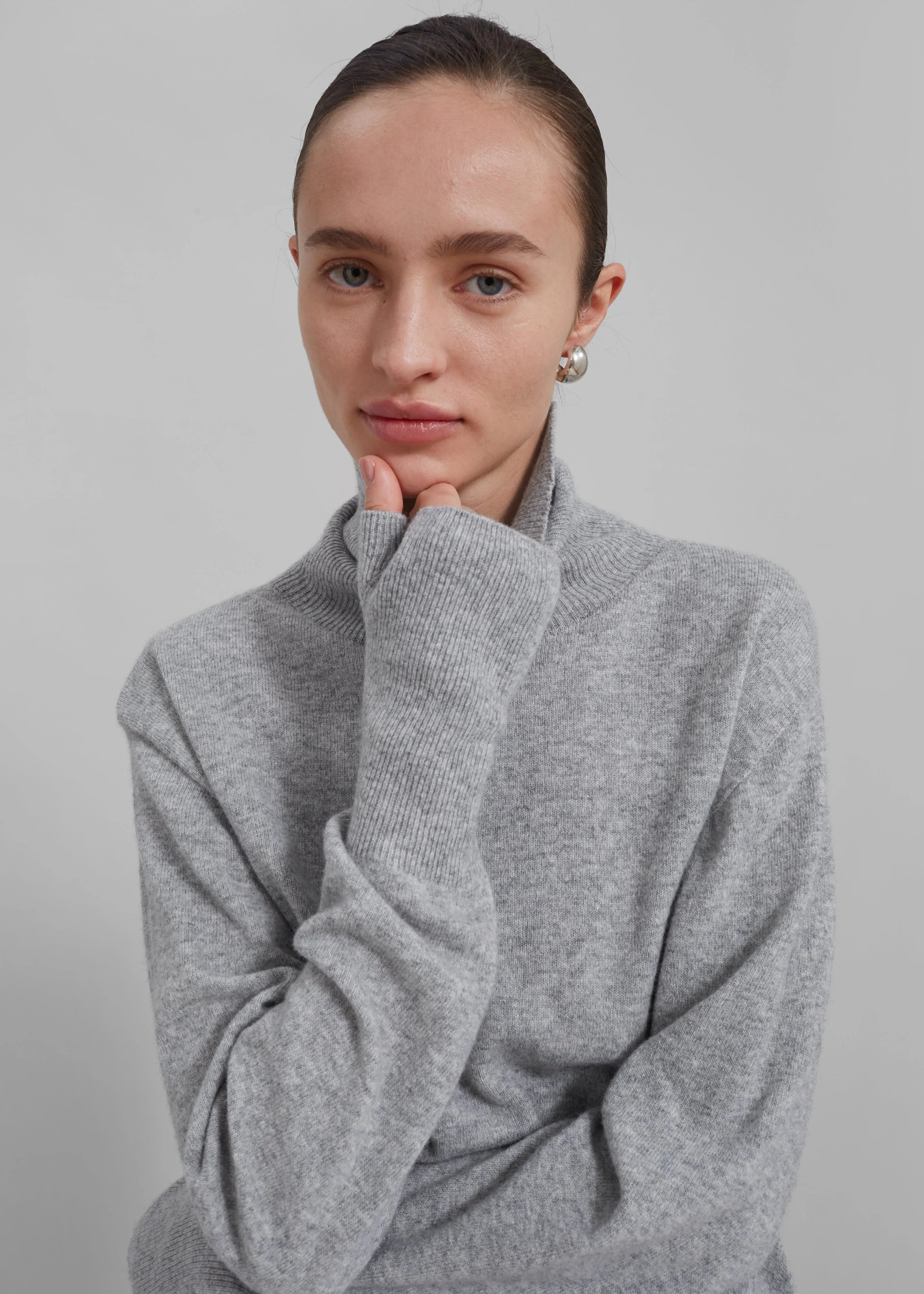 Delia Wool Turtleneck - Grey sold by Frankie Shop product image thumbnail 3