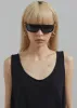 Port Tanger Bodi Sunglasses - Black Acetate/Black Lens sold by Frankie Shop