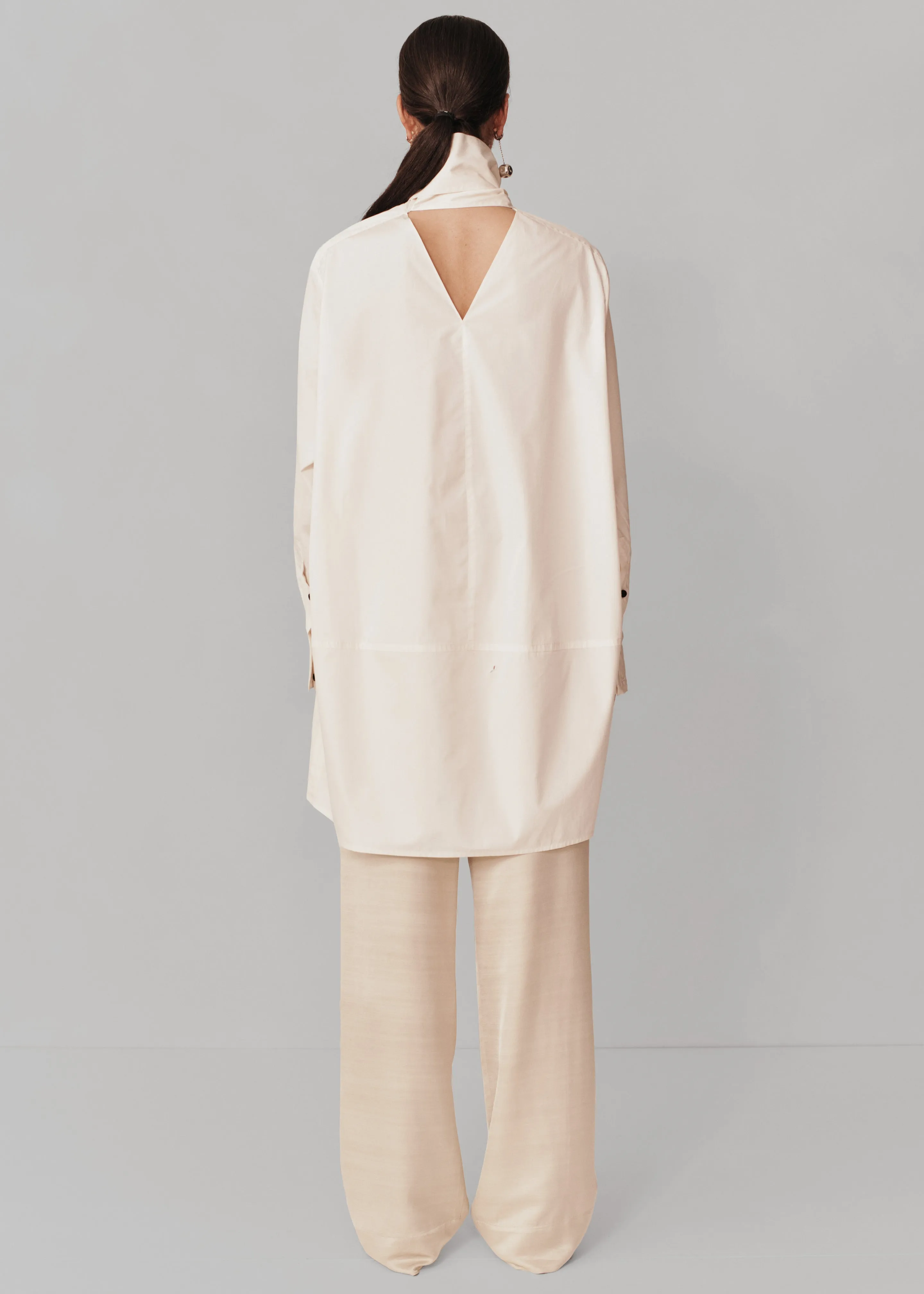 Esse Studios Evie Scarf Shirt - Crema sold by Frankie Shop product image thumbnail 5