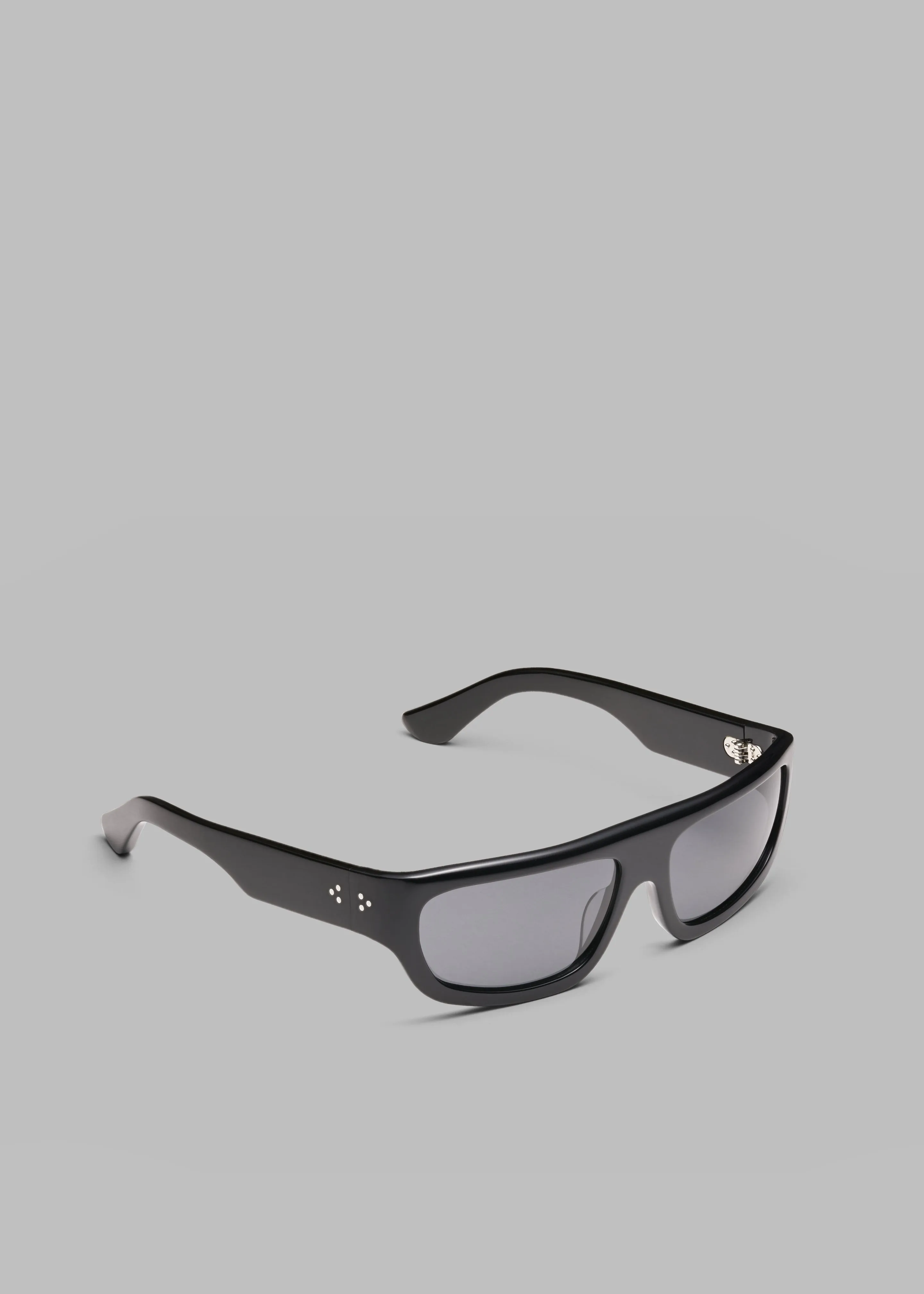 Port Tanger Bodi Sunglasses - Black Acetate/Black Lens