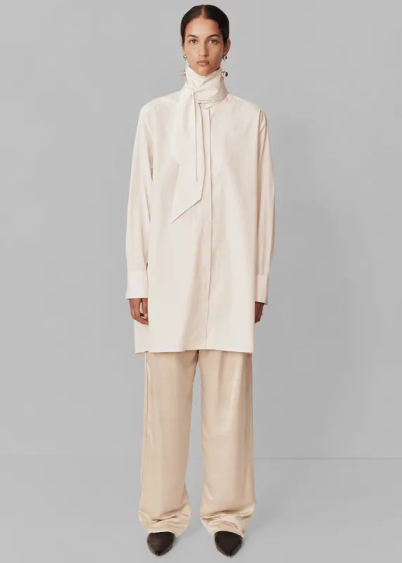 Esse Studios Evie Scarf Shirt - Crema sold by Frankie Shop