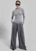Noor Wide Pants - Grey sold by Frankie Shop