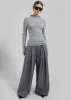 Noor Wide Pants - Grey sold by Frankie Shop