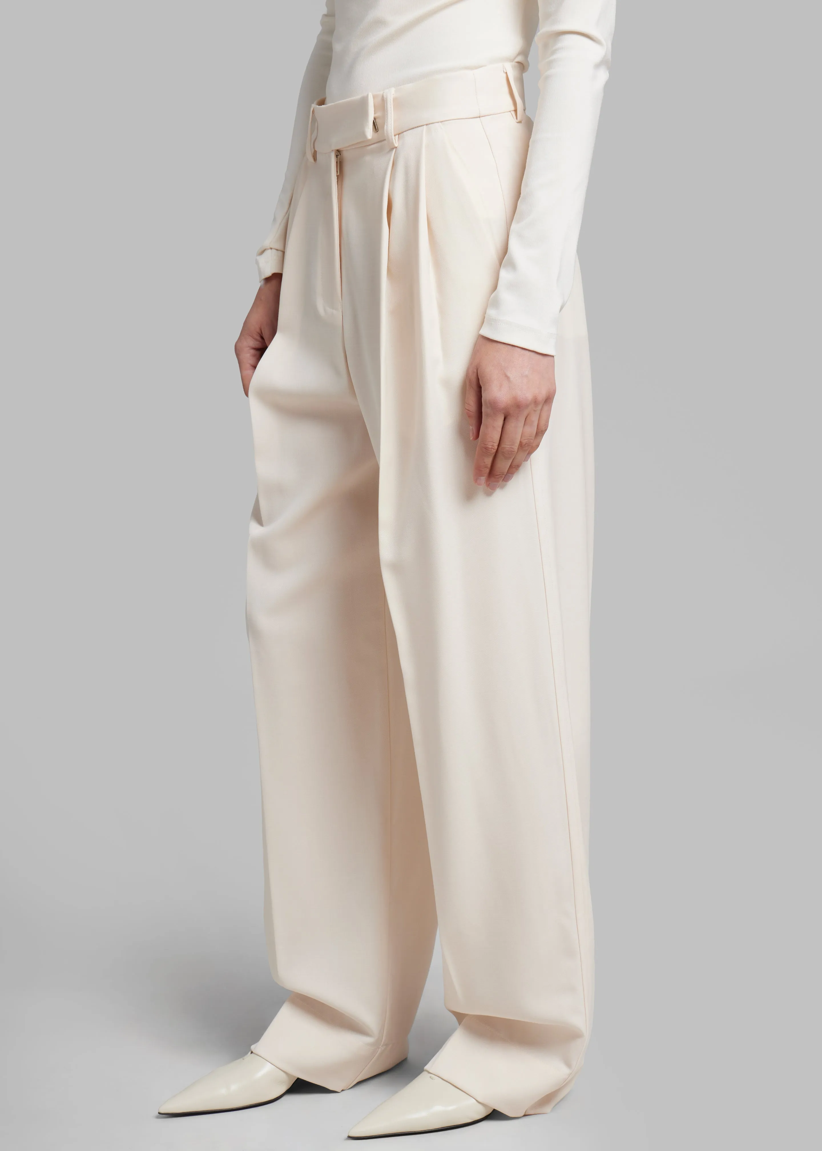 Esse Studios Portia Tailored Trousers - Crema sold by Frankie Shop product image thumbnail 5