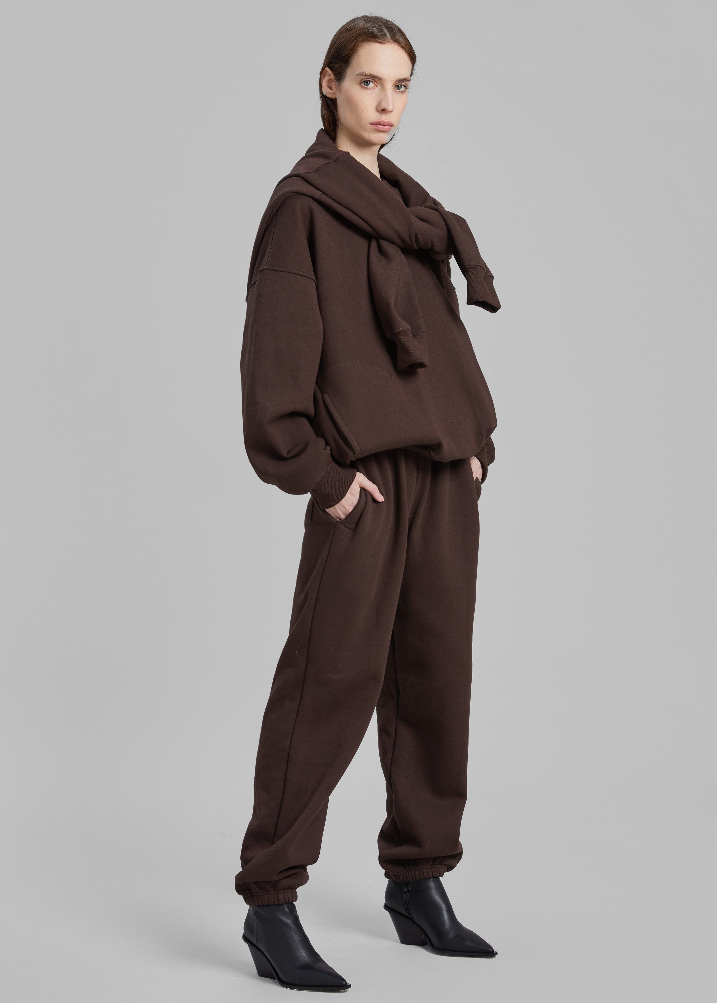 Hoops Joggers - Chocolate Plum sold by Frankie Shop