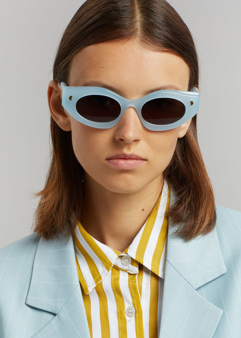Nanushka Leonie Bio Plastic Sunglasses - Blue sold by Frankie Shop product image thumbnail 2