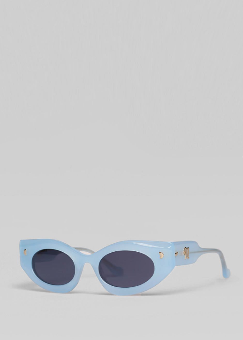 Nanushka Leonie Bio Plastic Sunglasses - Blue sold by Frankie Shop product image thumbnail 4