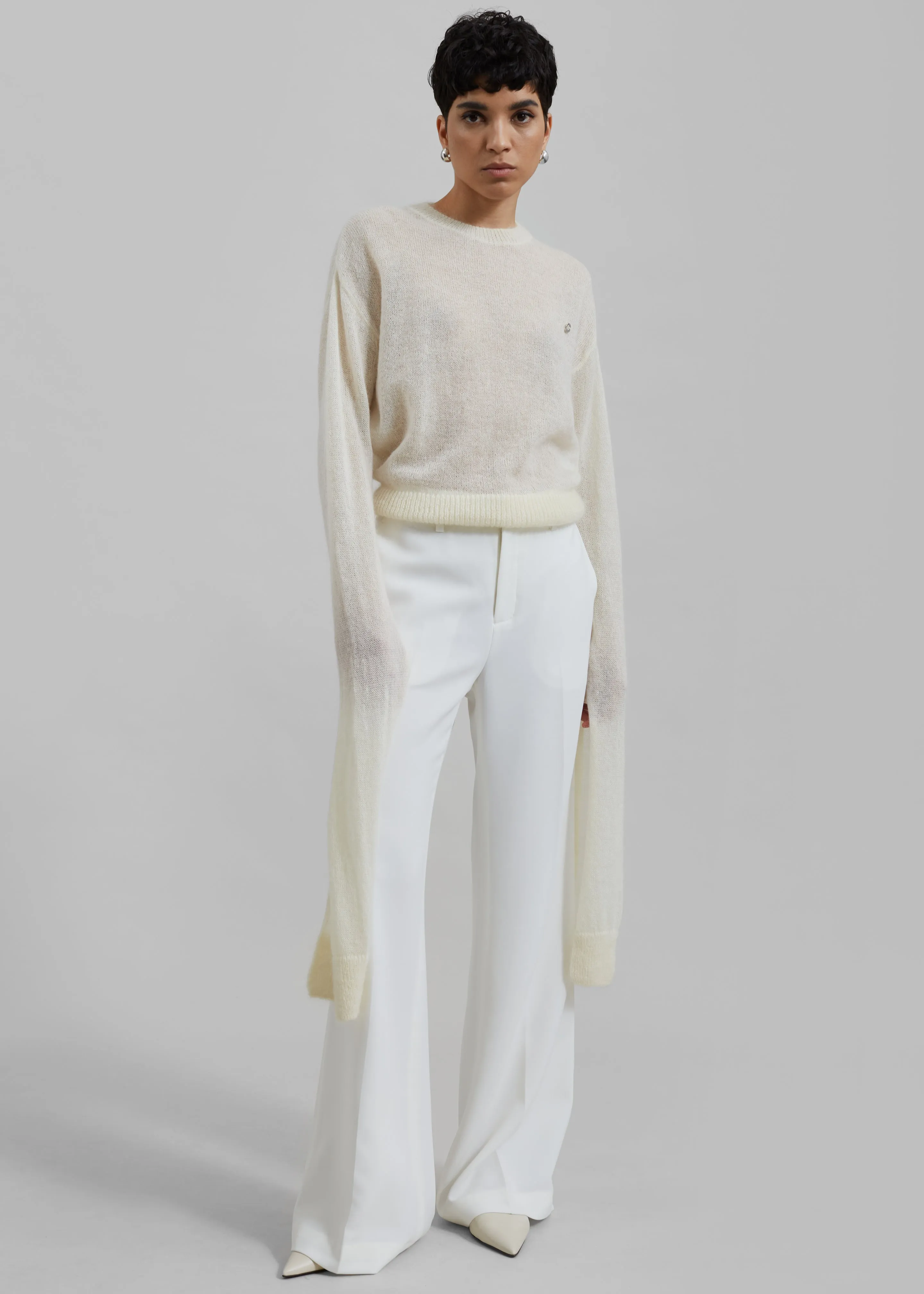 Coperni Knotted Sleeves Jumper - White sold by Frankie Shop product image thumbnail 4