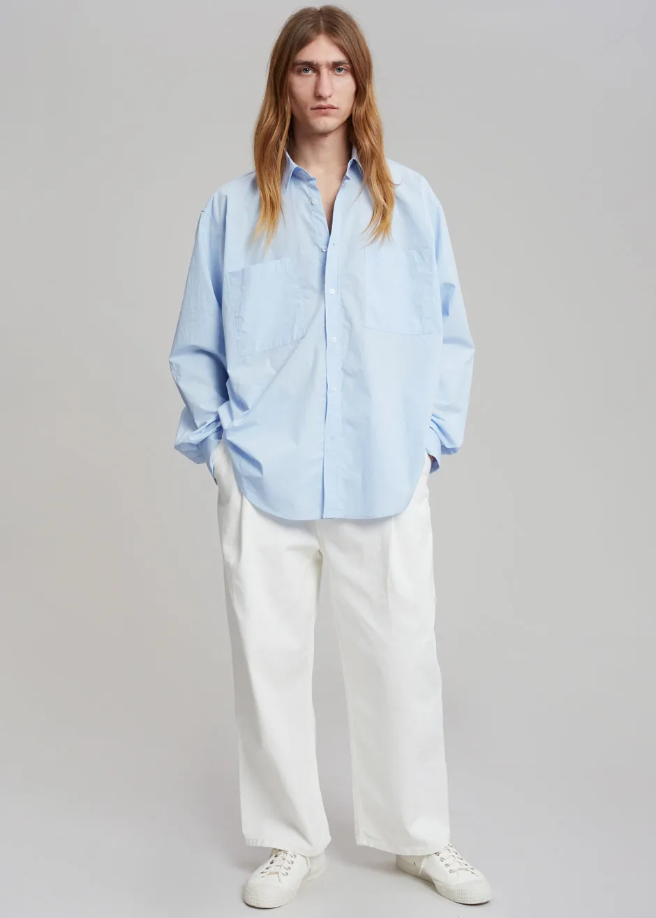 Gus Oversized Shirt - Sky sold by Frankie Shop product image thumbnail 5