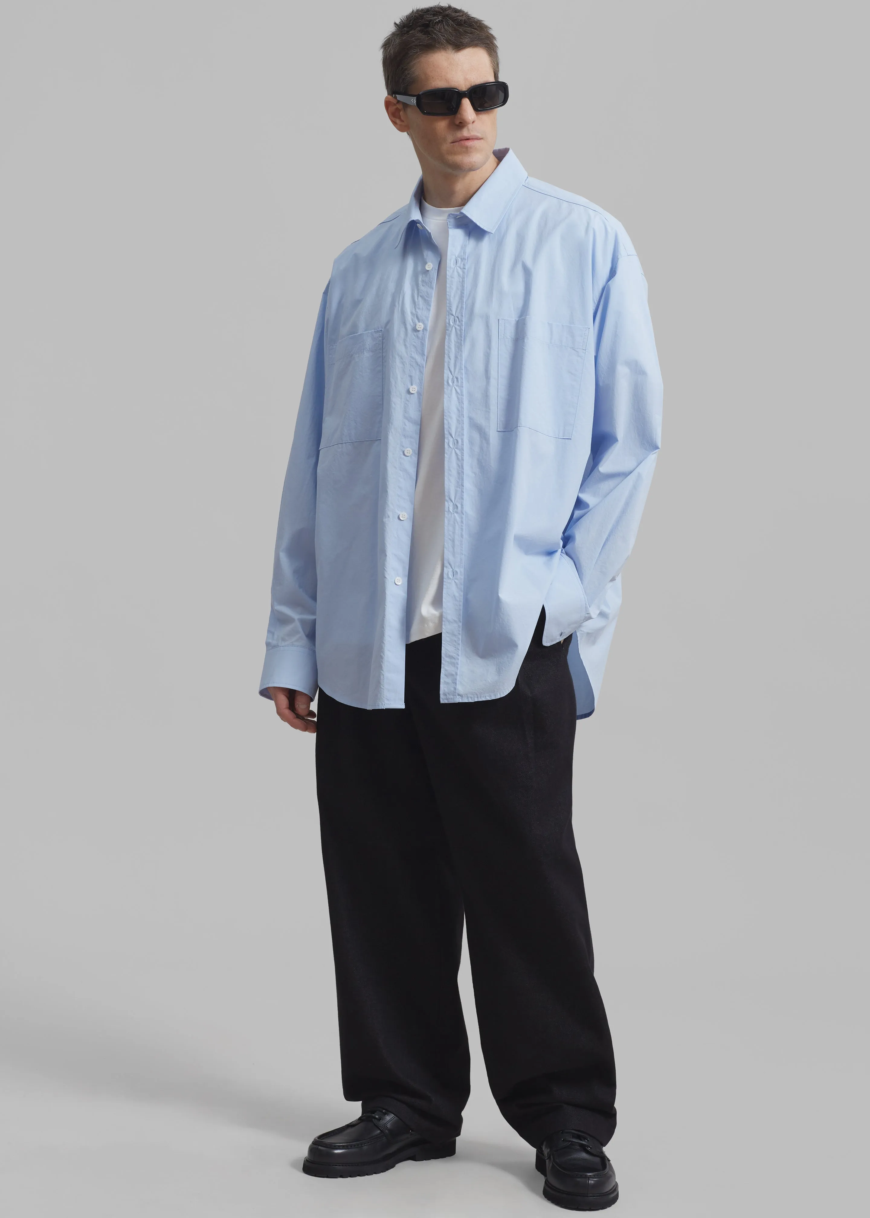 Gus Oversized Shirt - Sky sold by Frankie Shop