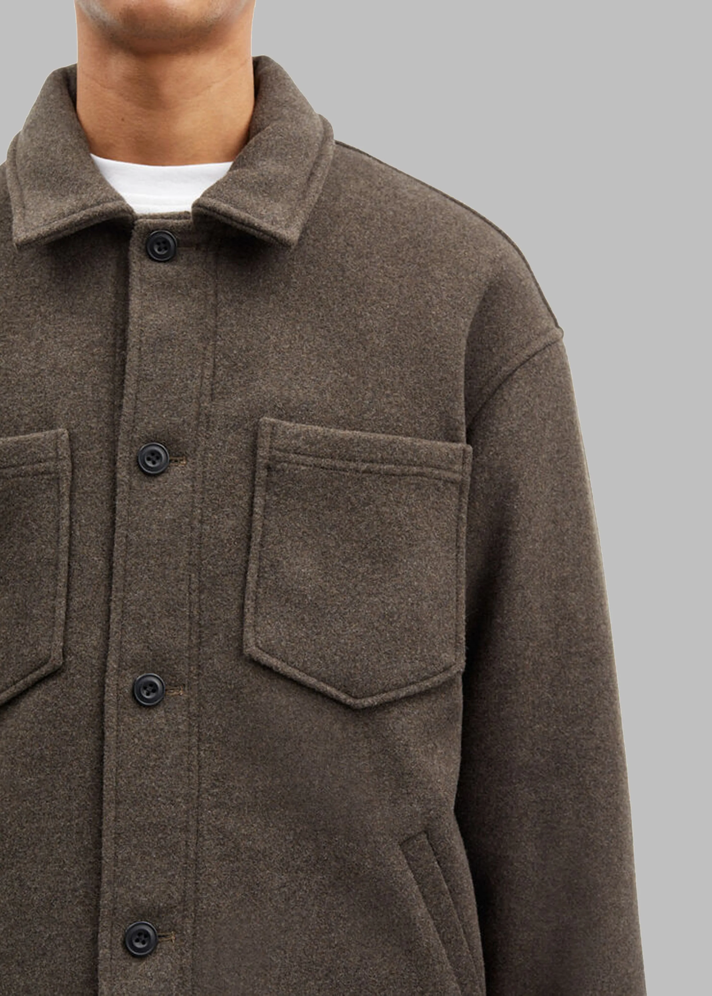 Samsøe Samsøe Pally Shirt Jacket - Crocodile sold by Frankie Shop product image thumbnail 3