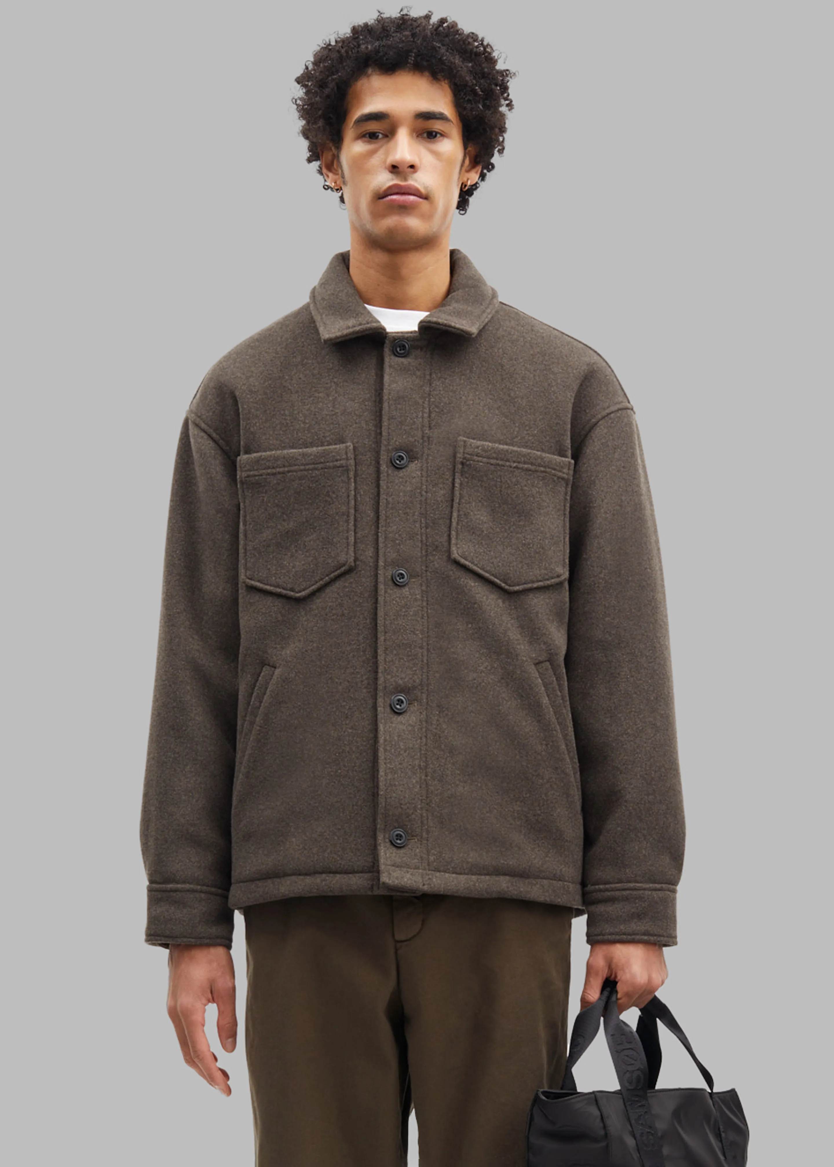 Samsøe Samsøe Pally Shirt Jacket - Crocodile sold by Frankie Shop