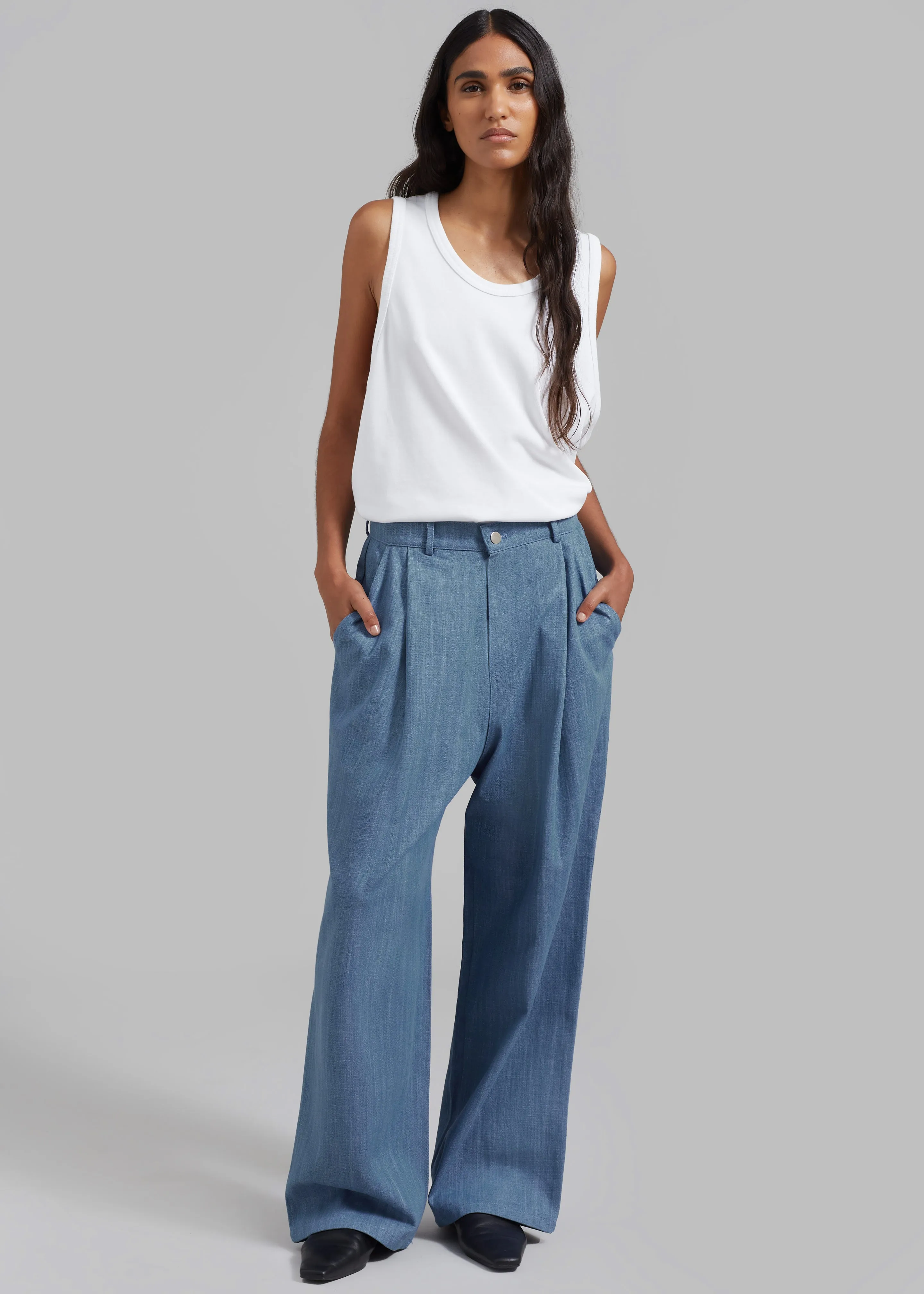 Jan Denim Pants - Blue sold by Frankie Shop product image thumbnail 3