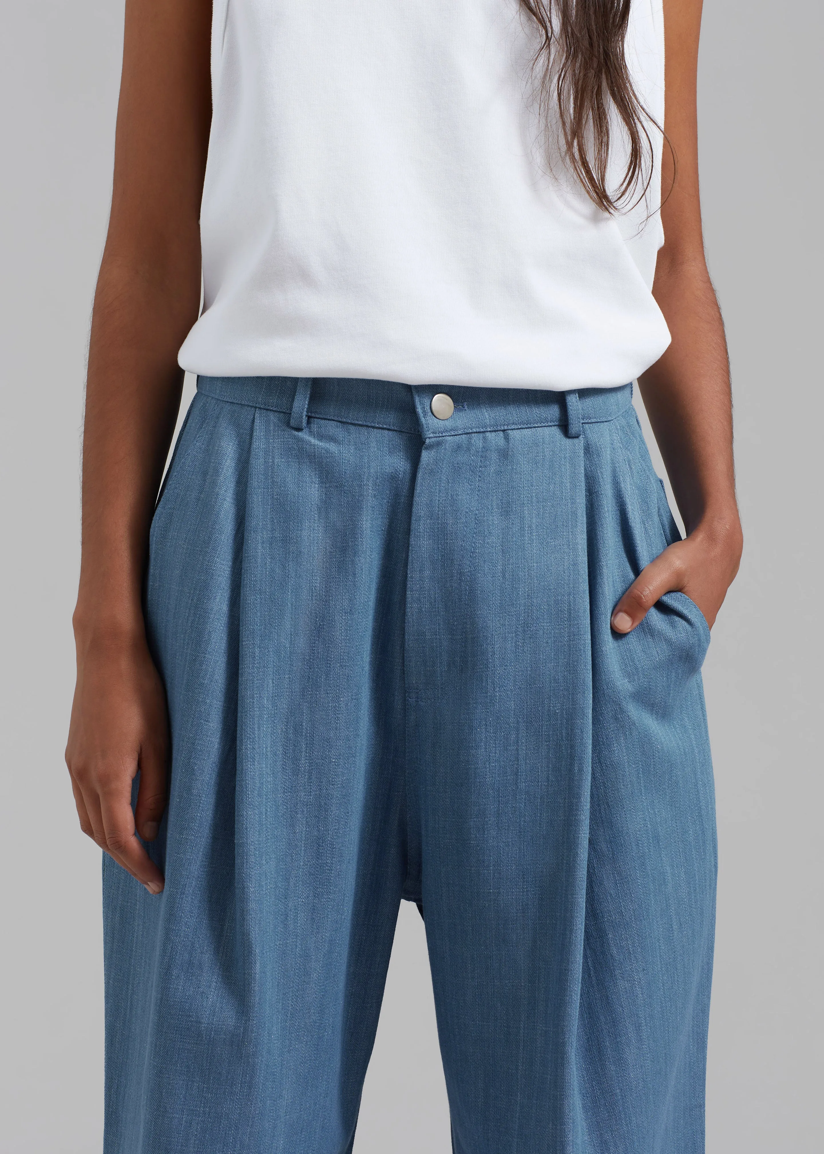 Jan Denim Pants - Blue sold by Frankie Shop product image thumbnail 5