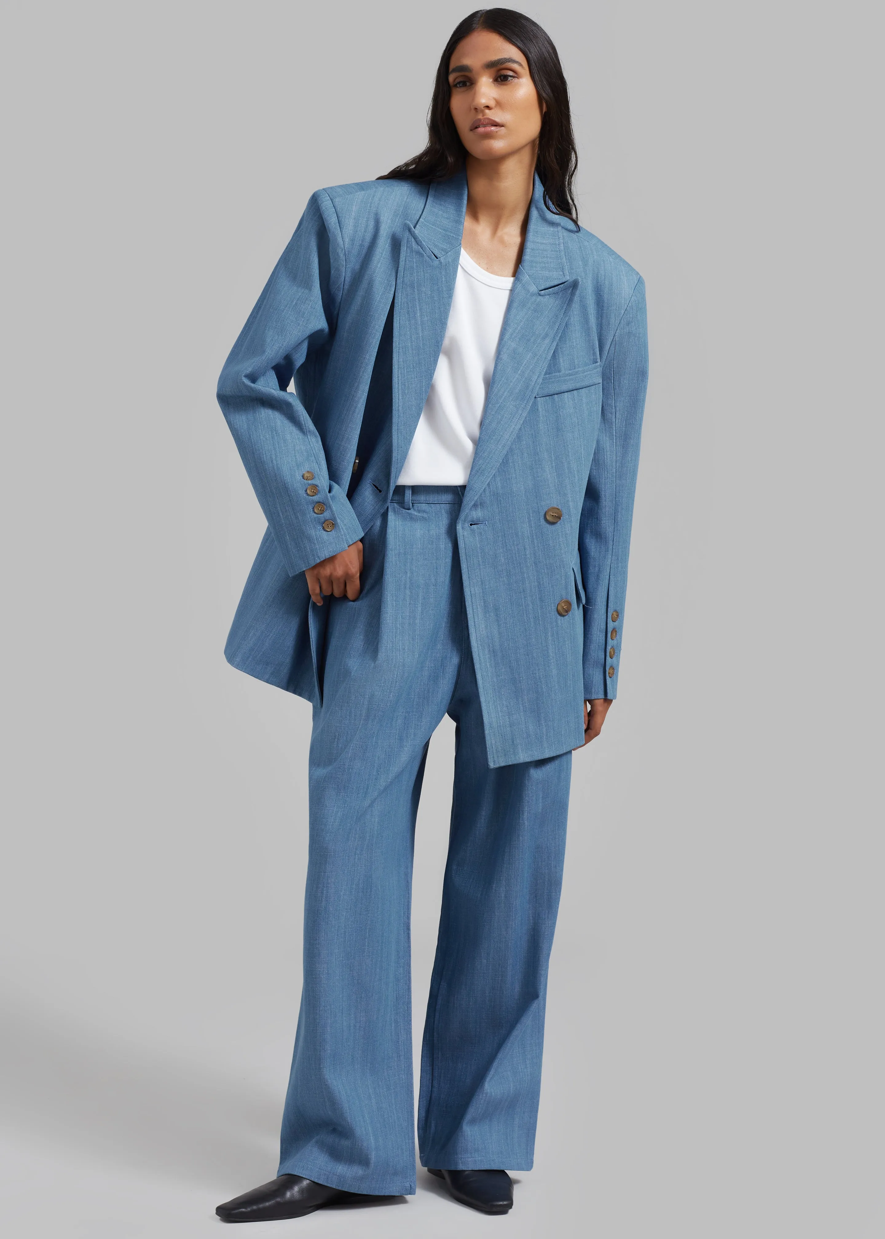 Jan Denim Pants - Blue sold by Frankie Shop