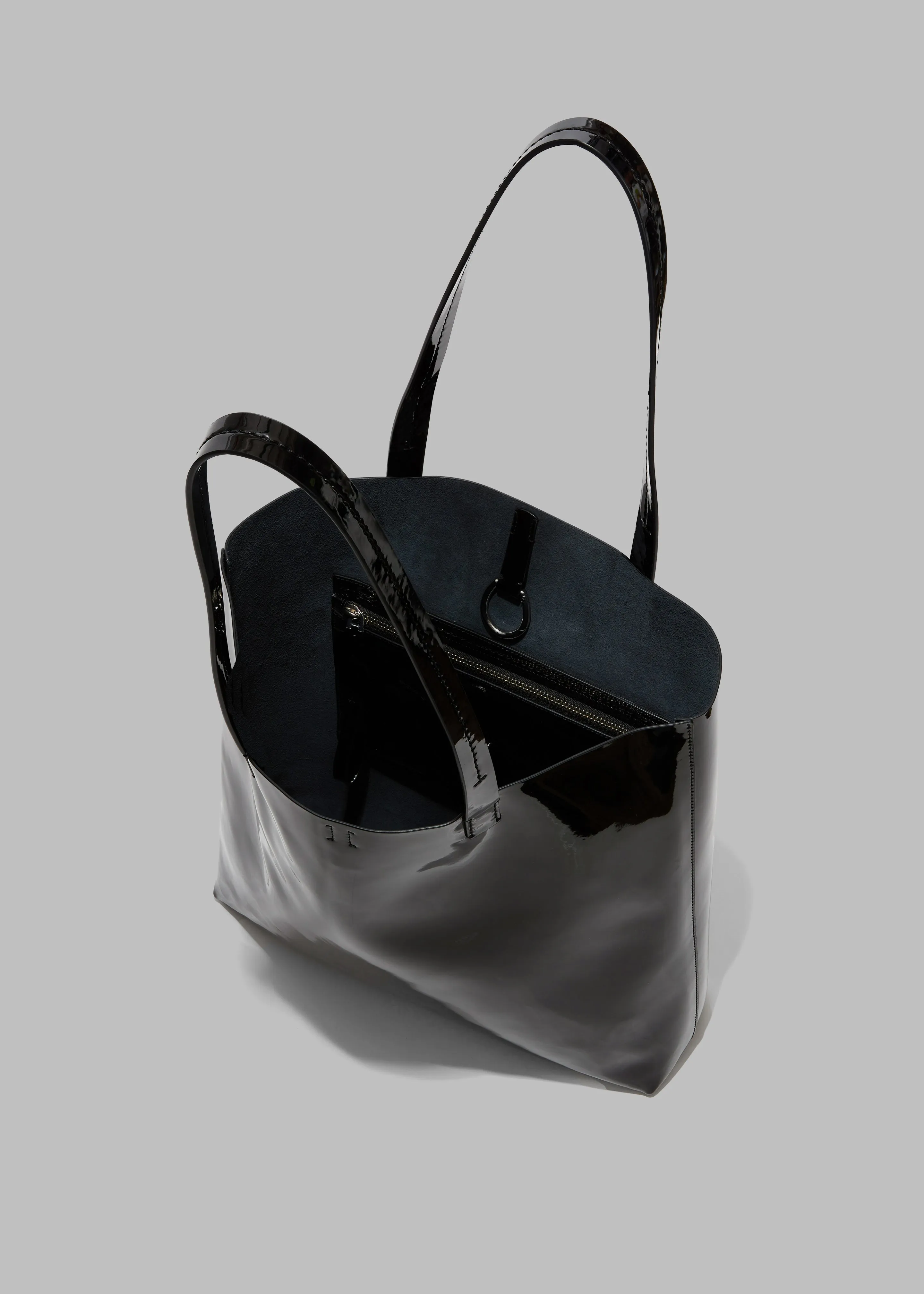 Proenza Schouler White Label Walker Patent Tote Bag - Black sold by Frankie Shop product image thumbnail 5