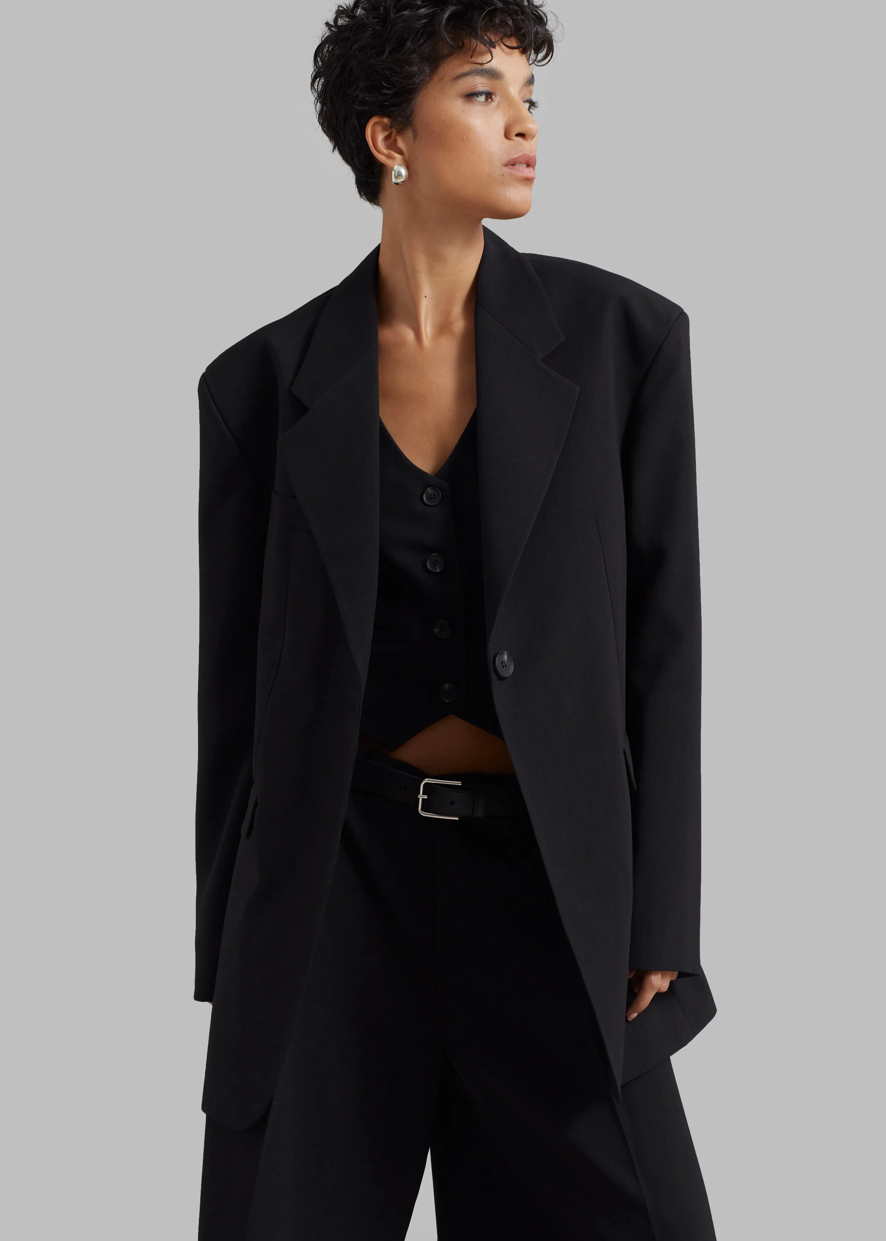 Lillian Oversized Blazer - Black sold by Frankie Shop