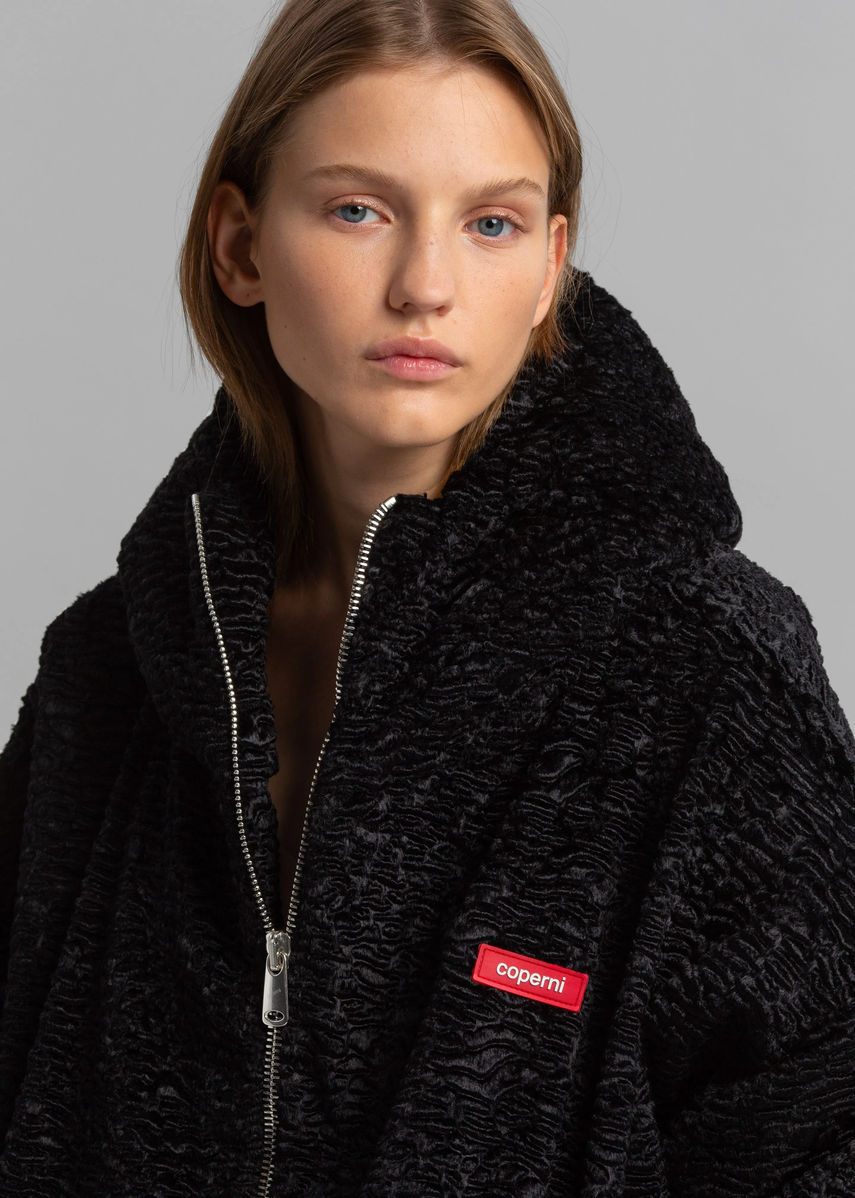 Coperni Oversized Hooded Jacket - Black sold by Frankie Shop product image thumbnail 2