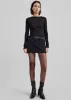 Mesa Sheer Long Sleeve Tee - Black sold by Frankie Shop