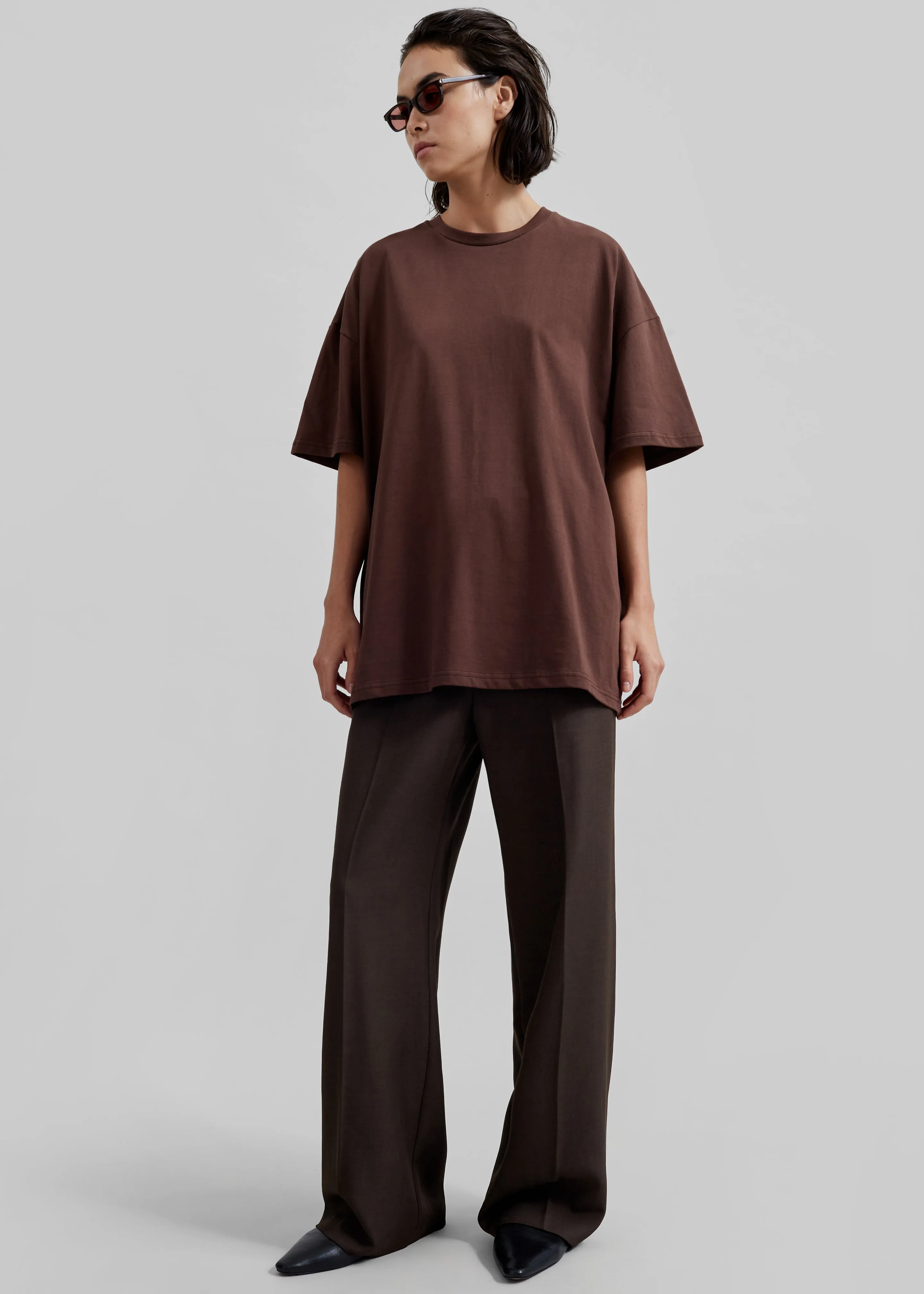 Faro Boxy Tee - Brown sold by Frankie Shop product image thumbnail 2