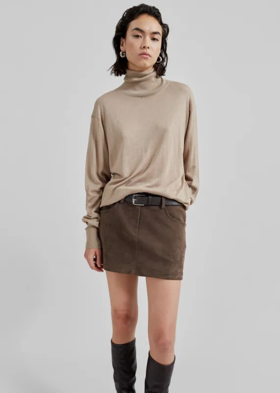 By Malene Birger Mohsen Turtleneck - Nomad sold by Frankie Shop