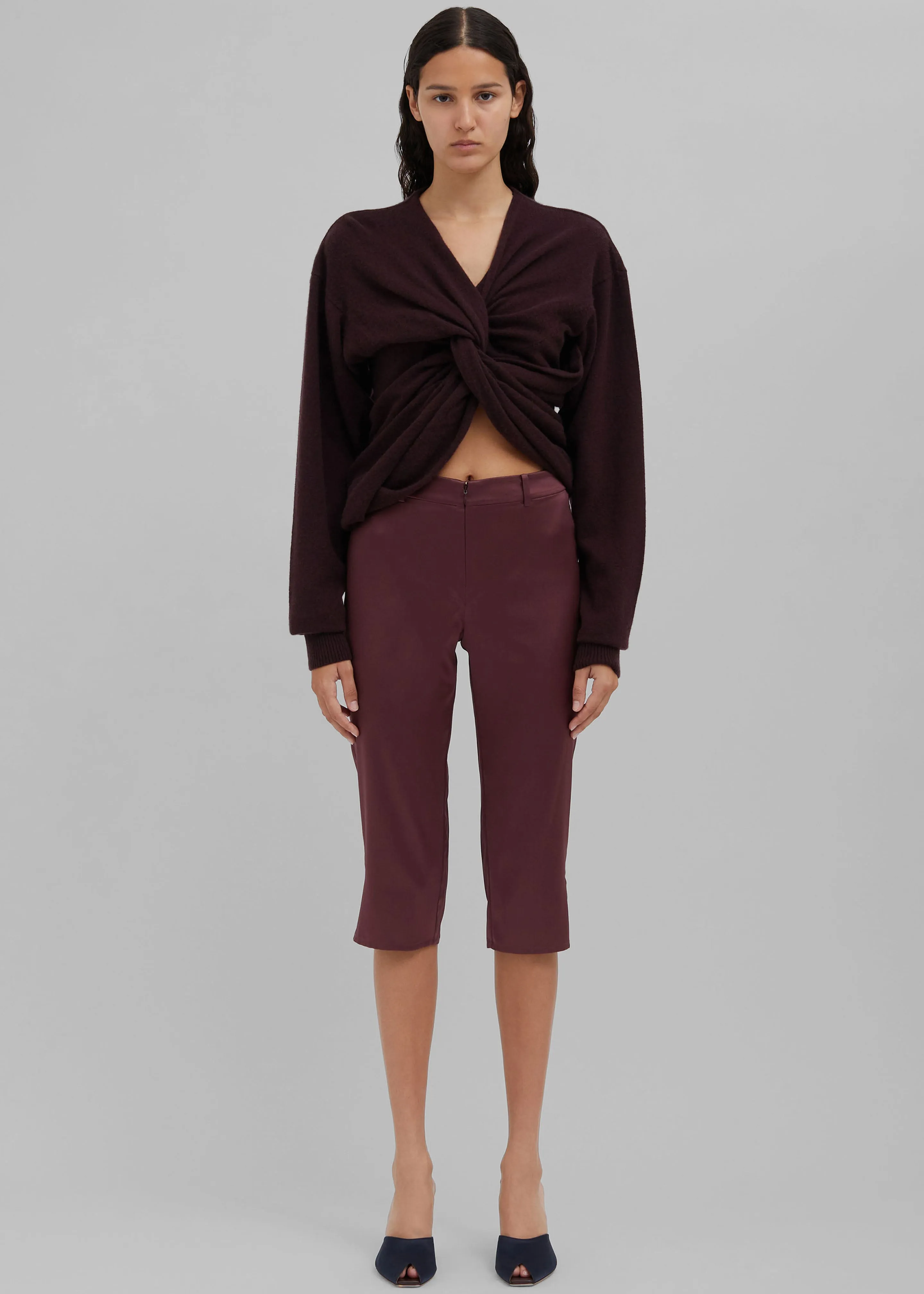 Christopher Esber Ravelled Cashmere Sweater - Mahogany sold by Frankie Shop product image thumbnail 2