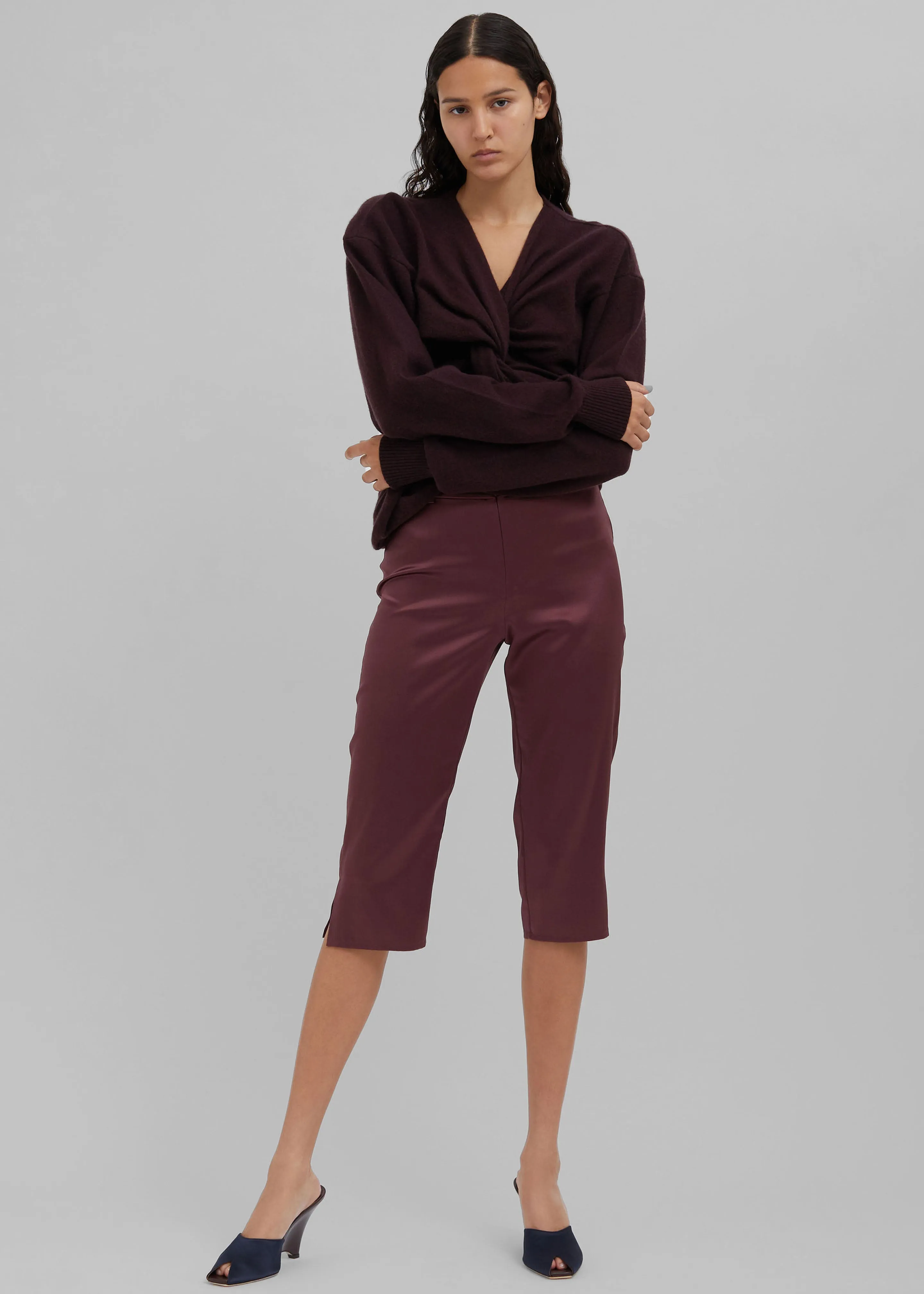 Christopher Esber Ravelled Cashmere Sweater - Mahogany sold by Frankie Shop product image thumbnail 4